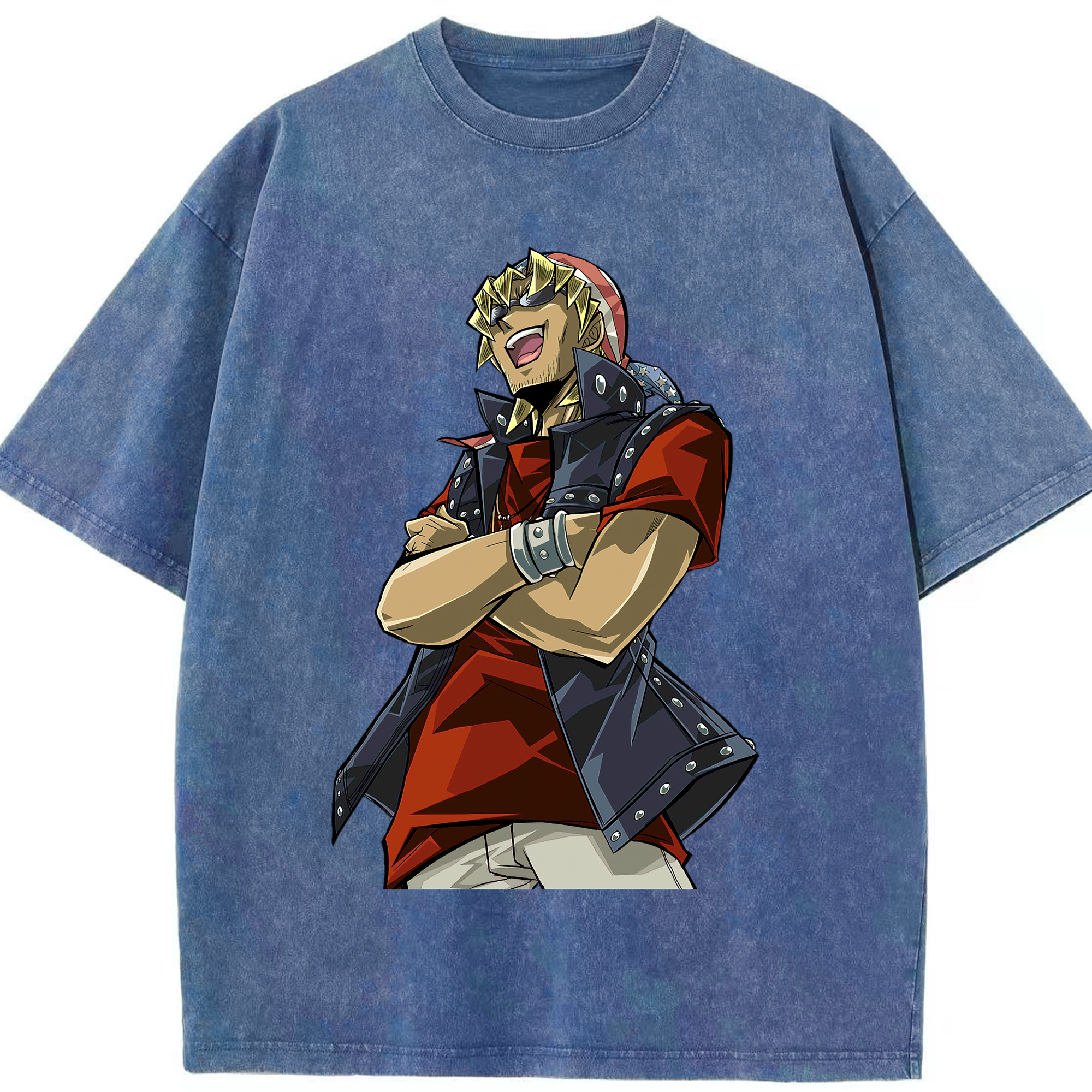 （画像用） 遊☆戯☆王 Yu-Gi-Oh! 綿100% ヴィンテージ風 半袖Tシャツ（フロントプリント）