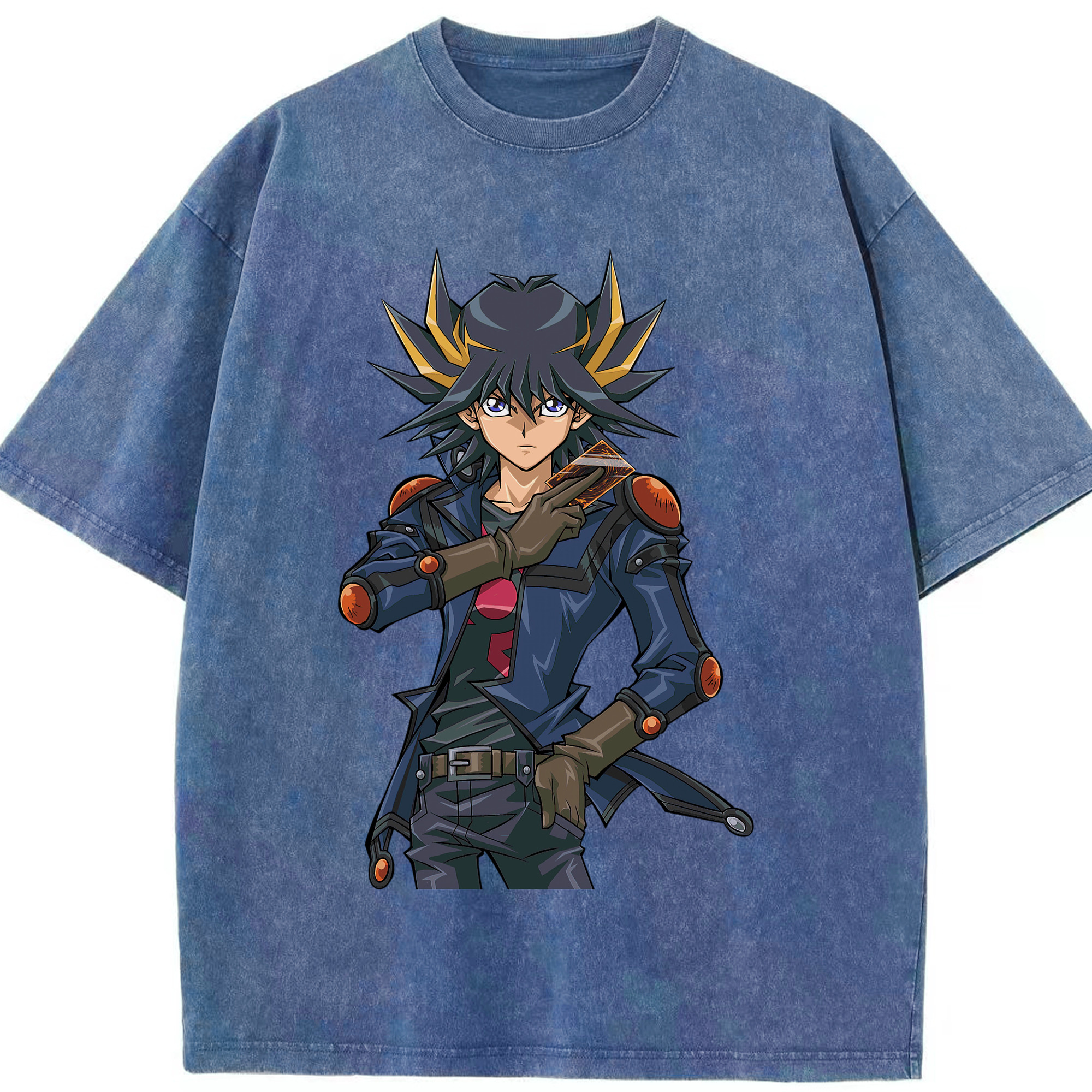 （画像用） 遊☆戯☆王 Yu-Gi-Oh! 綿100% ヴィンテージ風 半袖Tシャツ（フロントプリント）
