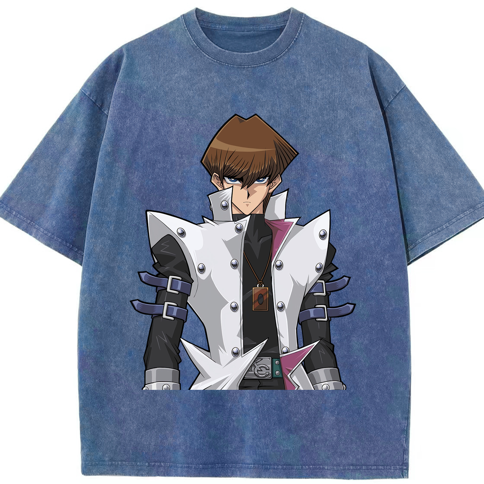 （画像用） 遊☆戯☆王 Yu-Gi-Oh! 綿100% ヴィンテージ風 半袖Tシャツ（フロントプリント）