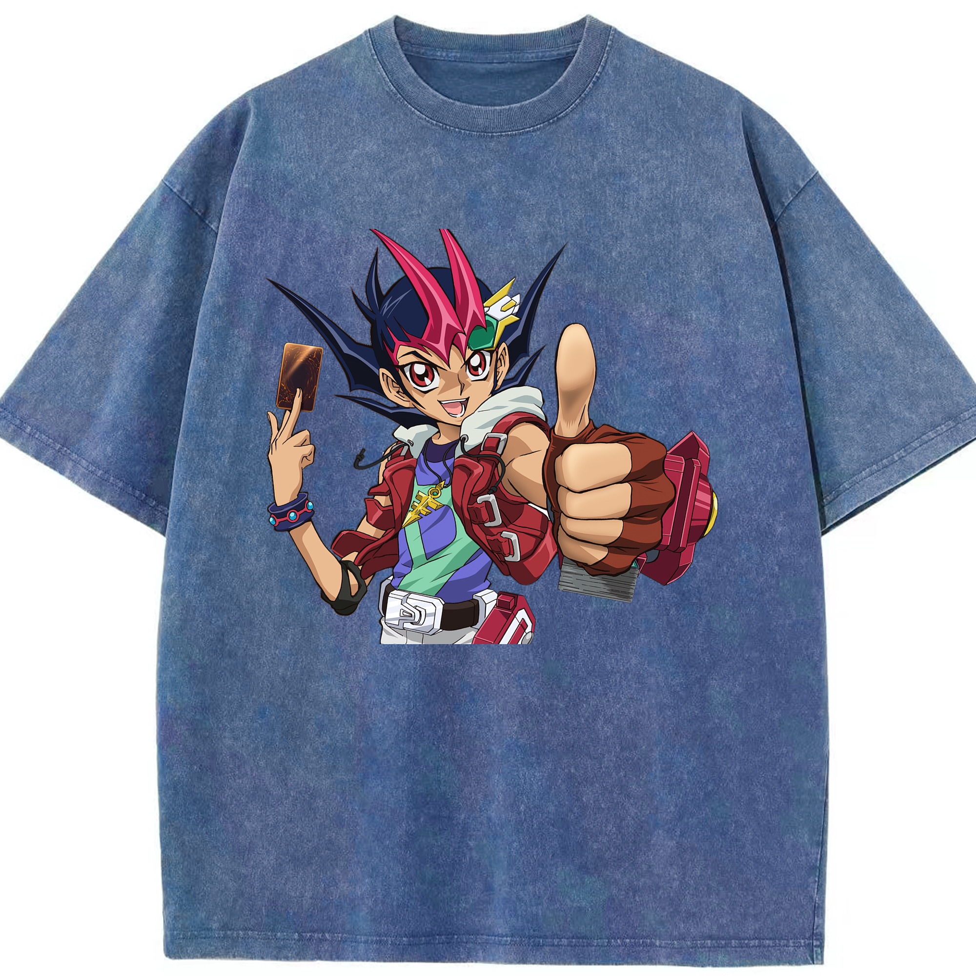 （画像用） 遊☆戯☆王 Yu-Gi-Oh! 綿100% ヴィンテージ風 半袖Tシャツ（フロントプリント）