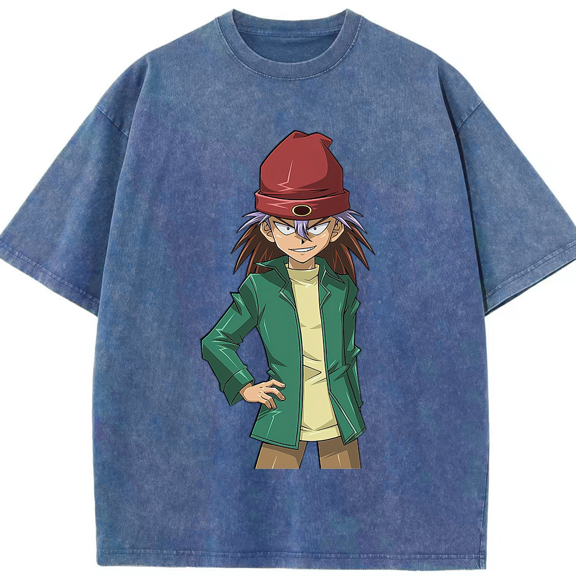 （画像用） 遊☆戯☆王 Yu-Gi-Oh! 綿100% ヴィンテージ風 半袖Tシャツ（フロントプリント）