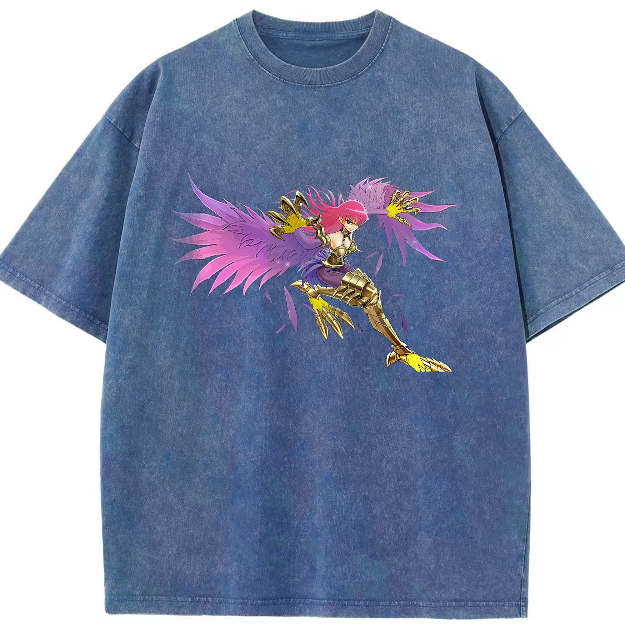 （画像用） 遊☆戯☆王 Yu-Gi-Oh! 綿100% ヴィンテージ風 半袖Tシャツ（フロントプリント）