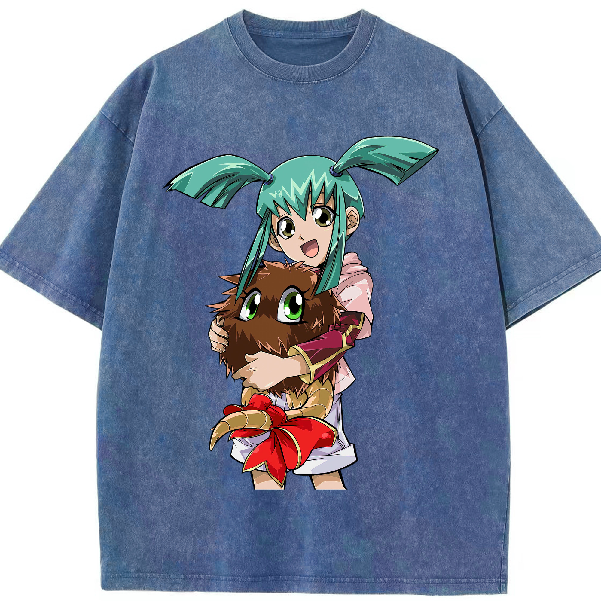 （画像用） 遊☆戯☆王 Yu-Gi-Oh! 綿100% ヴィンテージ風 半袖Tシャツ（フロントプリント）