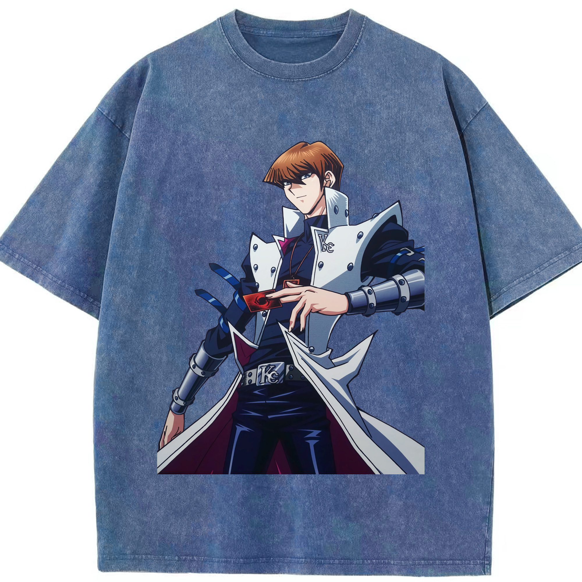 （画像用） 遊☆戯☆王 Yu-Gi-Oh! 綿100% ヴィンテージ風 半袖Tシャツ（フロントプリント）