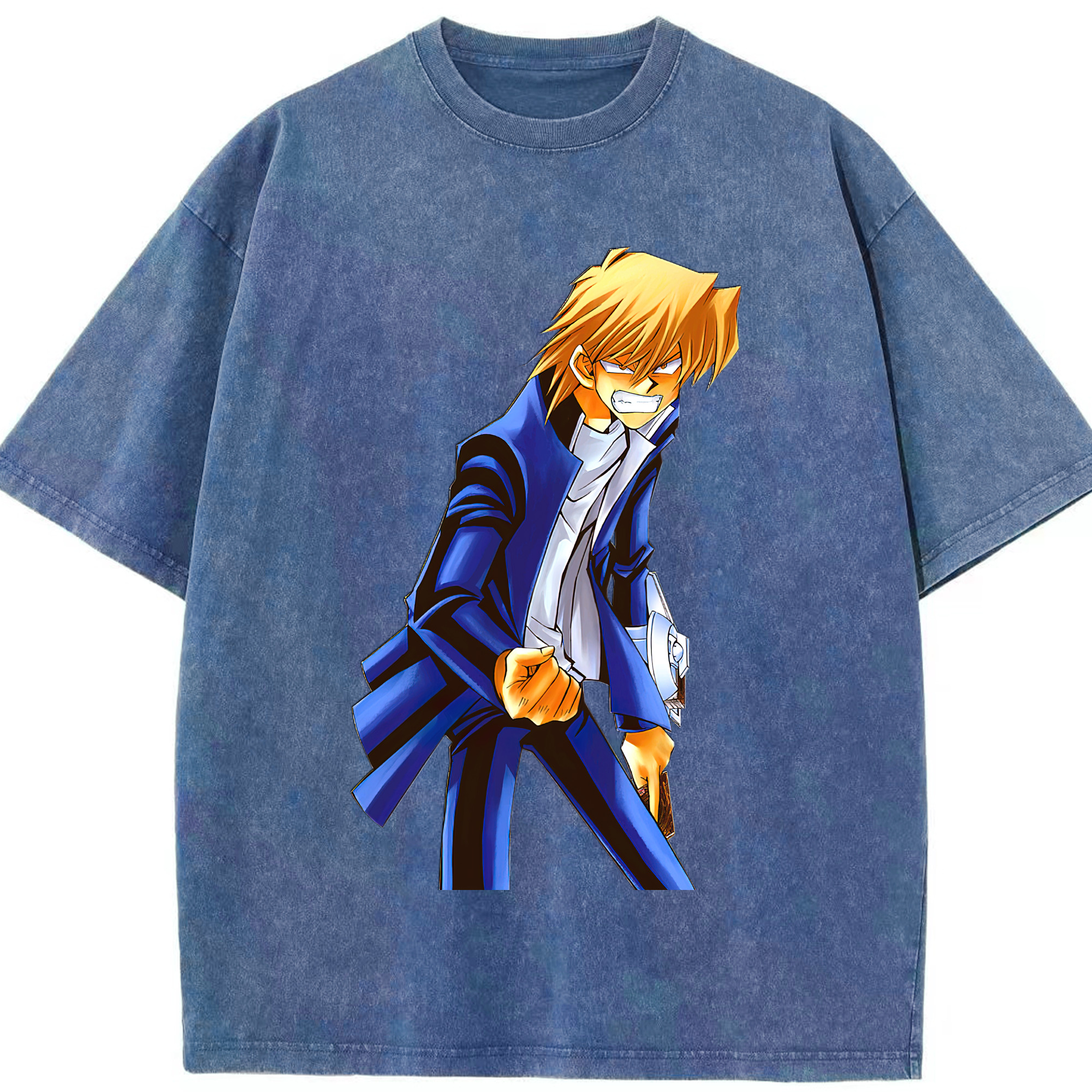 （画像用） 遊☆戯☆王 Yu-Gi-Oh! 綿100% ヴィンテージ風 半袖Tシャツ（フロントプリント）
