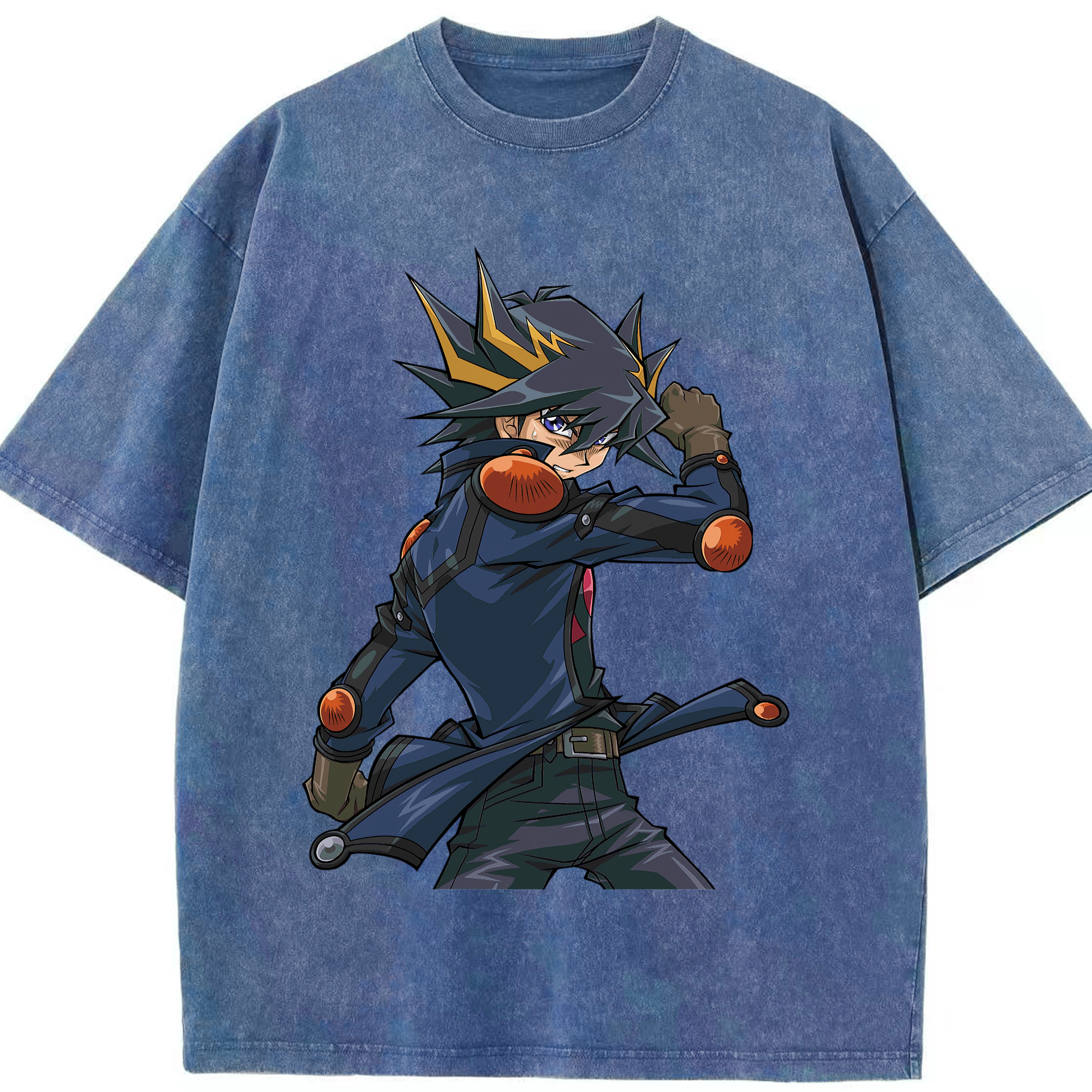 （画像用） 遊☆戯☆王 Yu-Gi-Oh! 綿100% ヴィンテージ風 半袖Tシャツ（フロントプリント）
