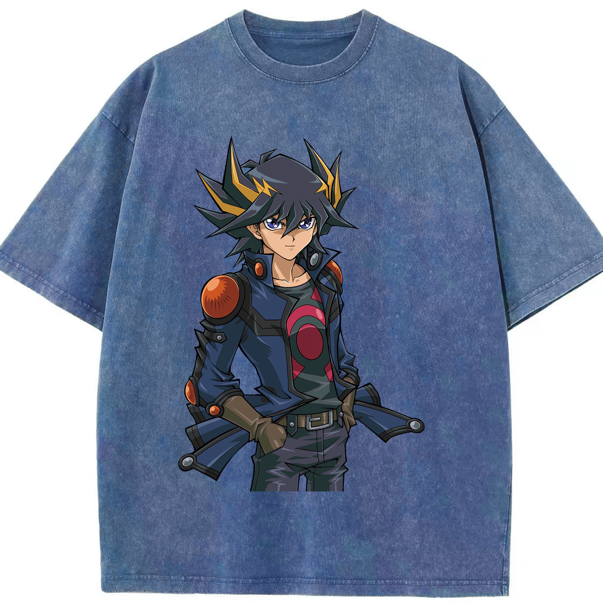 （画像用） 遊☆戯☆王 Yu-Gi-Oh! 綿100% ヴィンテージ風 半袖Tシャツ（フロントプリント）