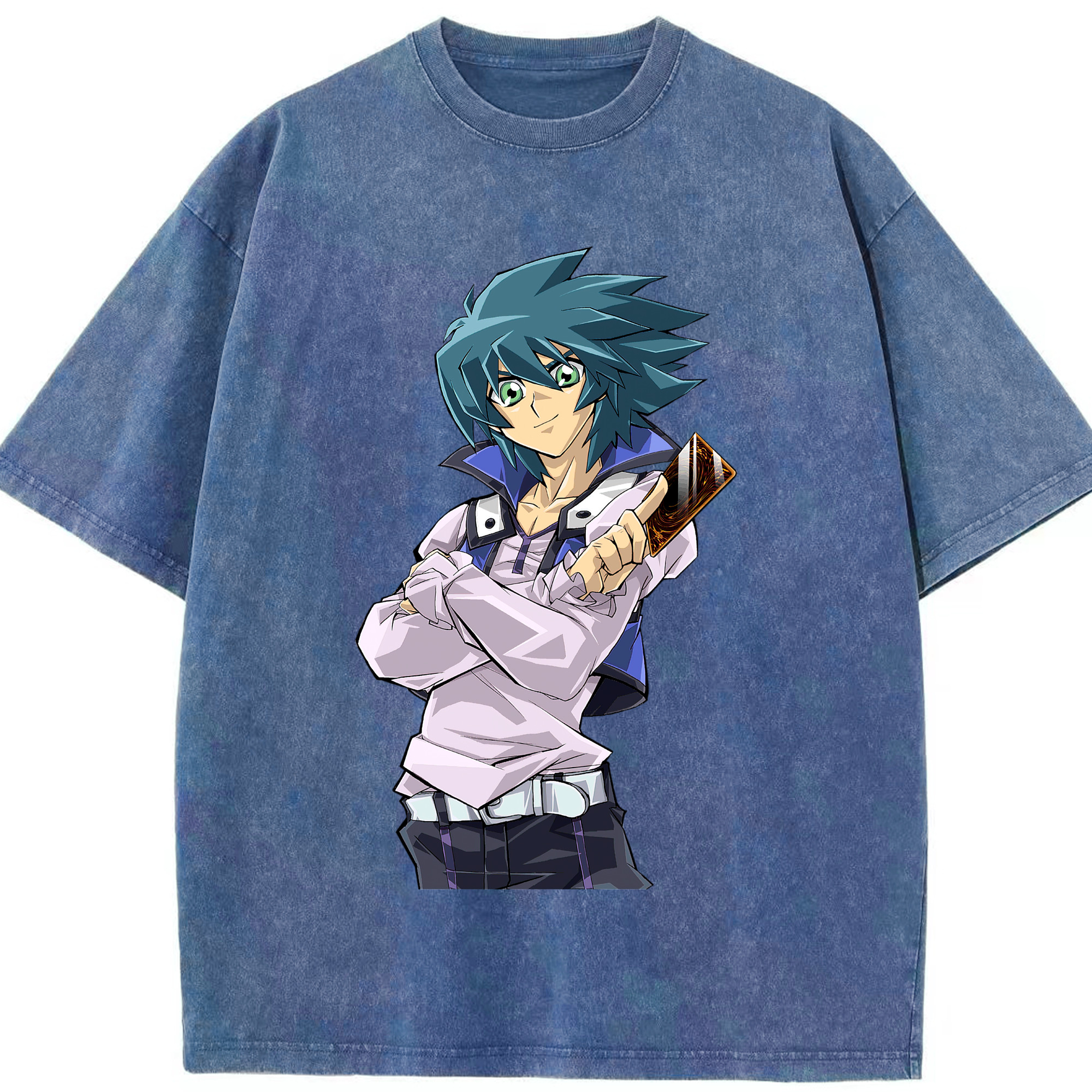 （画像用） 遊☆戯☆王 Yu-Gi-Oh! 綿100% ヴィンテージ風 半袖Tシャツ（フロントプリント）