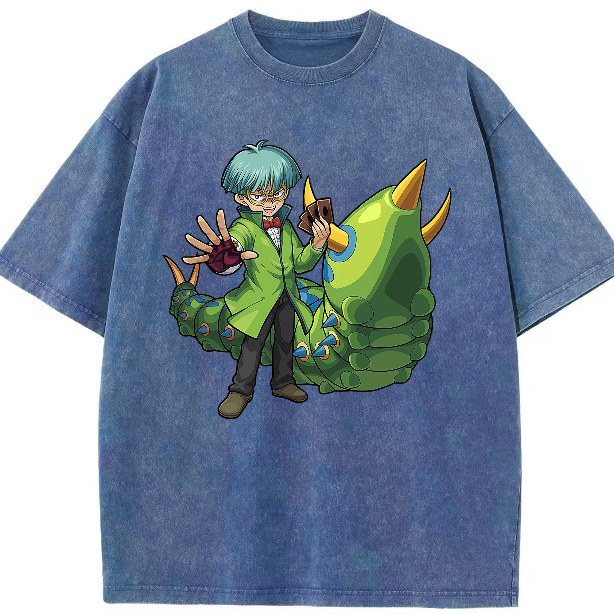 （画像用） 遊☆戯☆王 Yu-Gi-Oh! 綿100% ヴィンテージ風 半袖Tシャツ（フロントプリント）