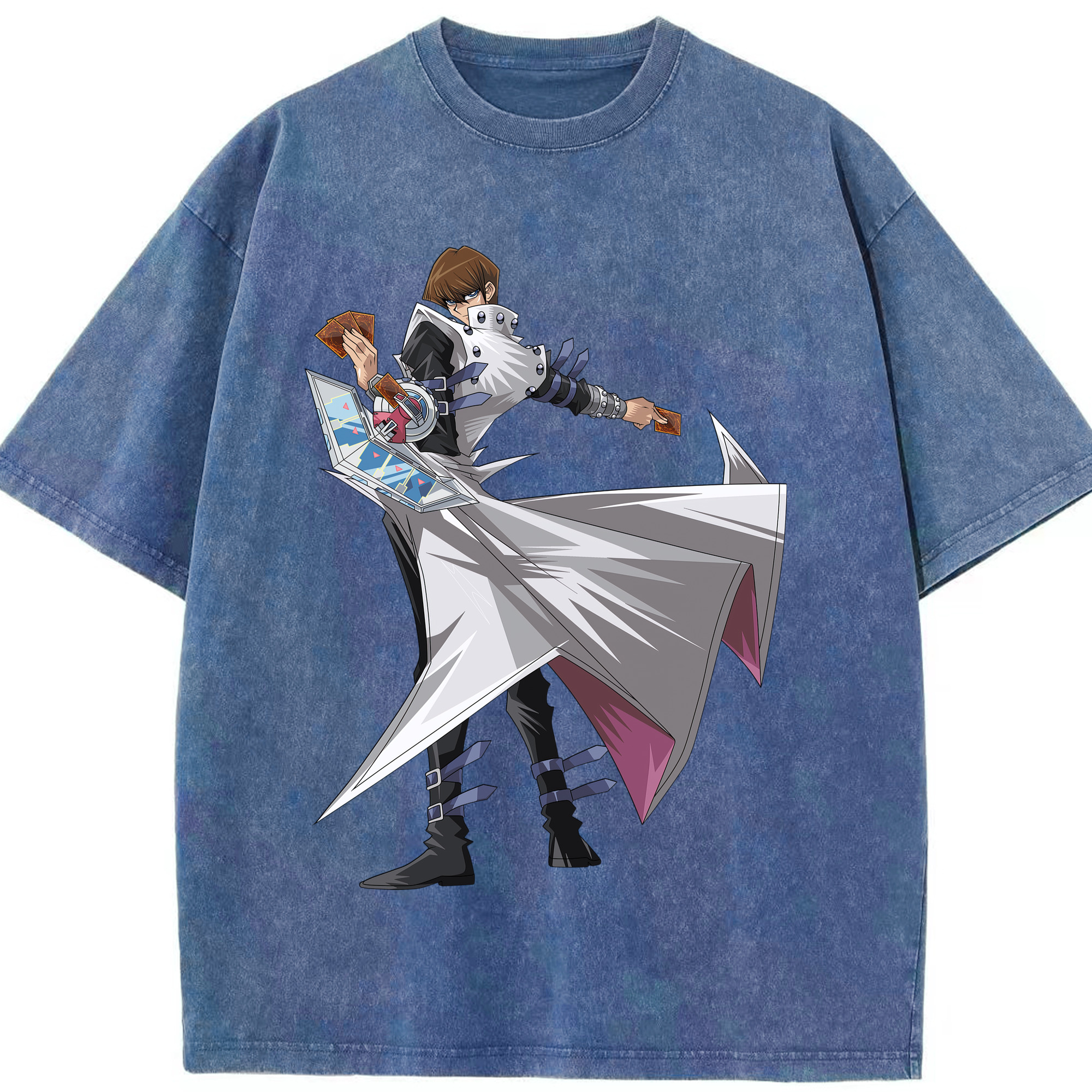 （画像用） 遊☆戯☆王 Yu-Gi-Oh! 綿100% ヴィンテージ風 半袖Tシャツ（フロントプリント）