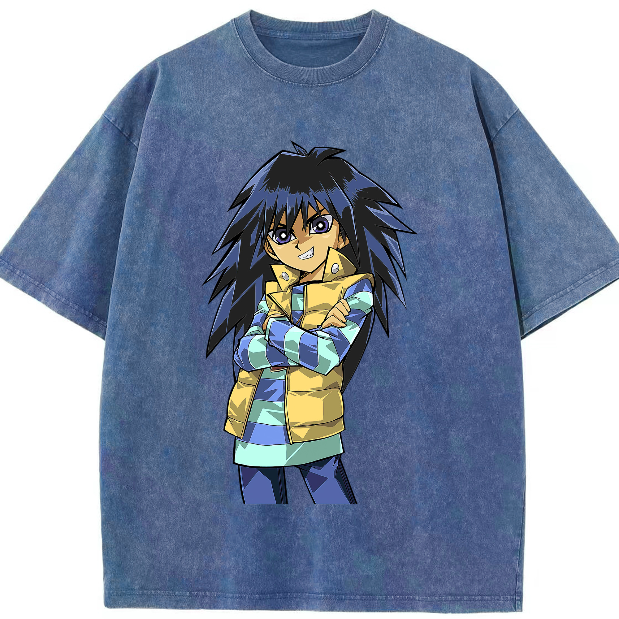 （画像用） 遊☆戯☆王 Yu-Gi-Oh! 綿100% ヴィンテージ風 半袖Tシャツ（フロントプリント）