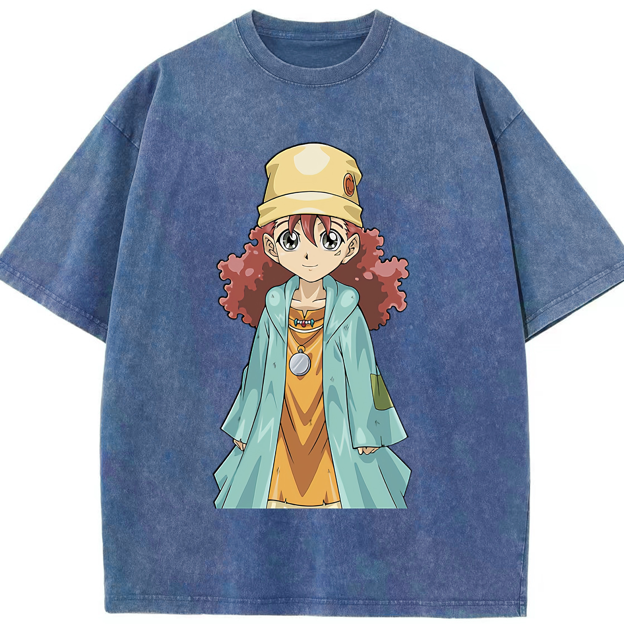 （画像用） 遊☆戯☆王 Yu-Gi-Oh! 綿100% ヴィンテージ風 半袖Tシャツ（フロントプリント）