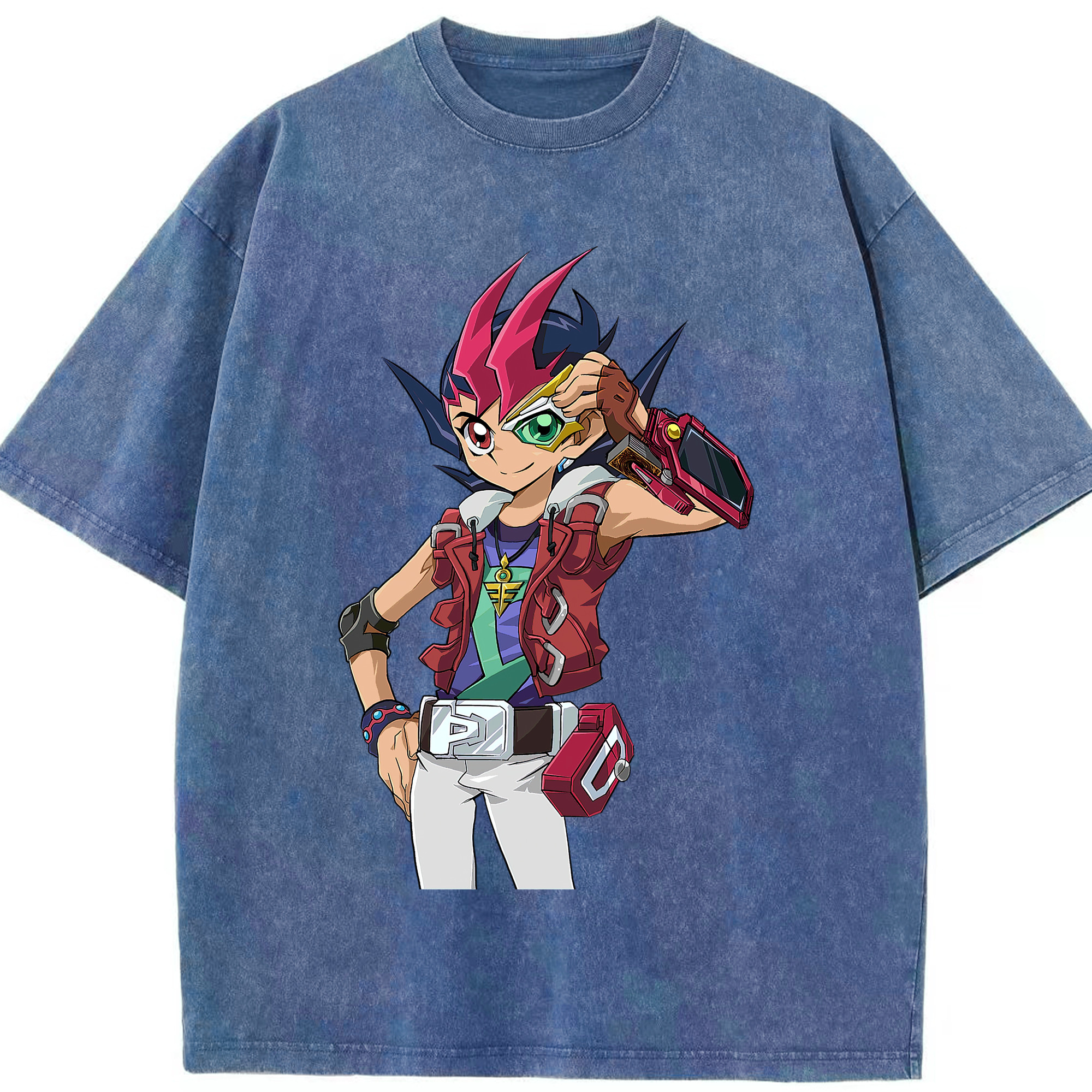 （画像用） 遊☆戯☆王 Yu-Gi-Oh! 綿100% ヴィンテージ風 半袖Tシャツ（フロントプリント）