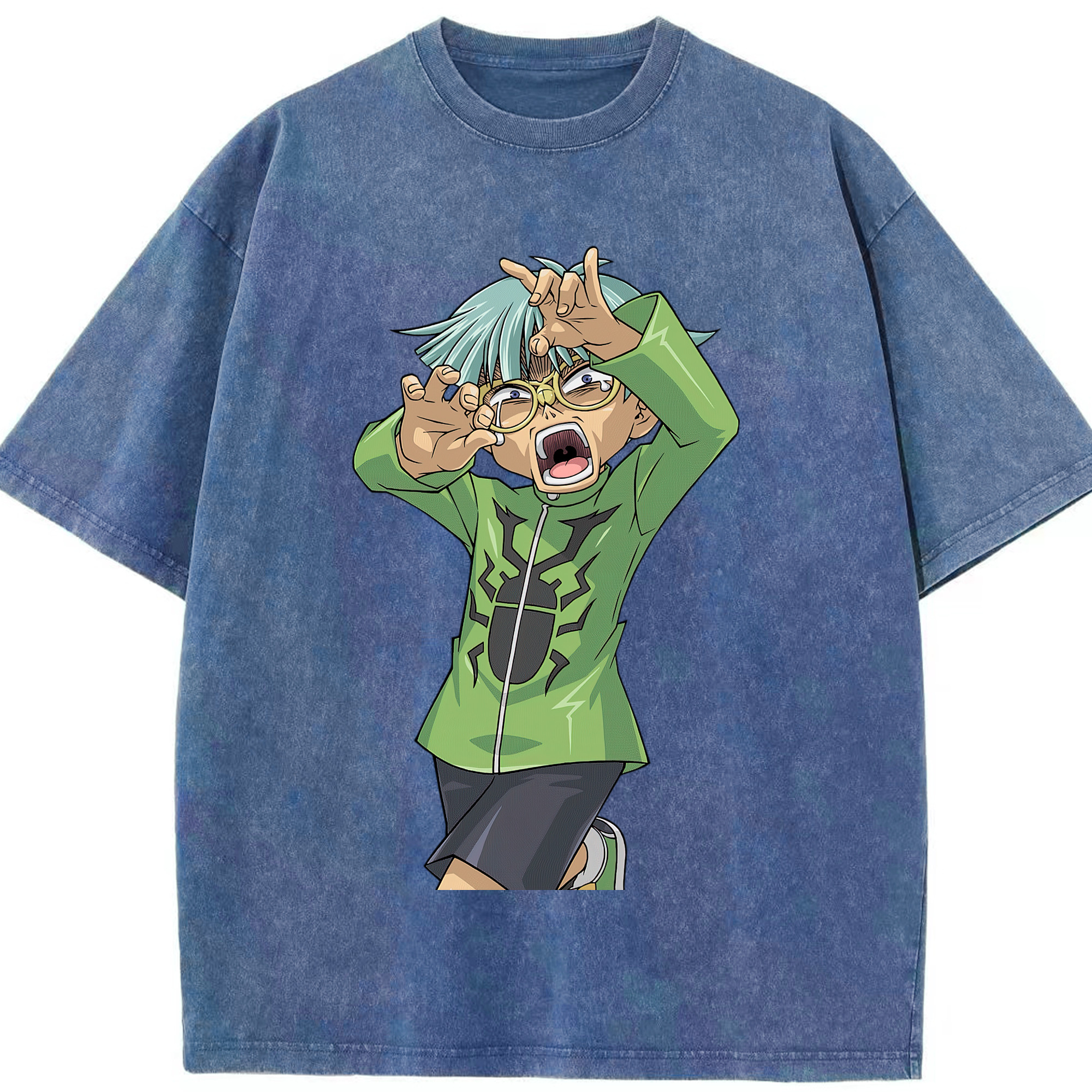 （画像用） 遊☆戯☆王 Yu-Gi-Oh! 綿100% ヴィンテージ風 半袖Tシャツ（フロントプリント）