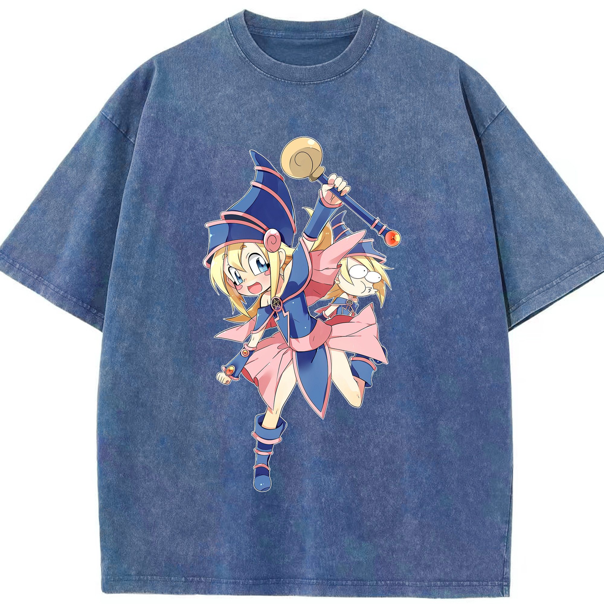 （画像用） 遊☆戯☆王 Yu-Gi-Oh! 綿100% ヴィンテージ風 半袖Tシャツ（フロントプリント）