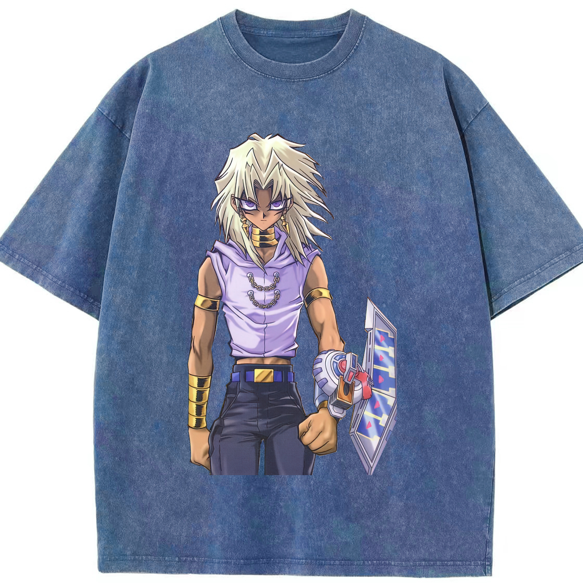 （画像用） 遊☆戯☆王 Yu-Gi-Oh! 綿100% ヴィンテージ風 半袖Tシャツ（フロントプリント）
