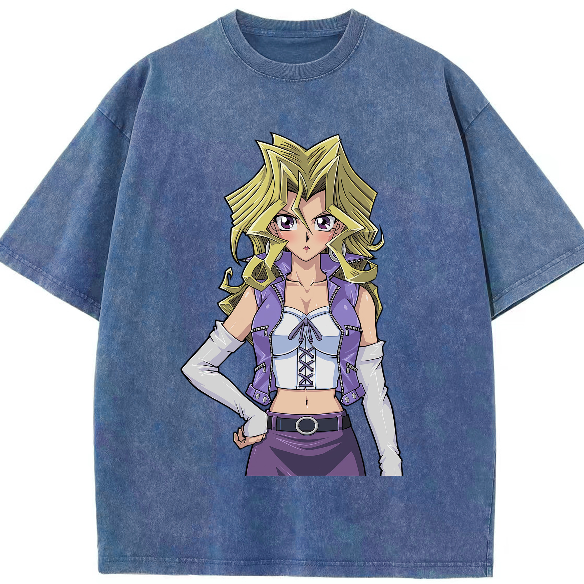 （画像用） 遊☆戯☆王 Yu-Gi-Oh! 綿100% ヴィンテージ風 半袖Tシャツ（フロントプリント）