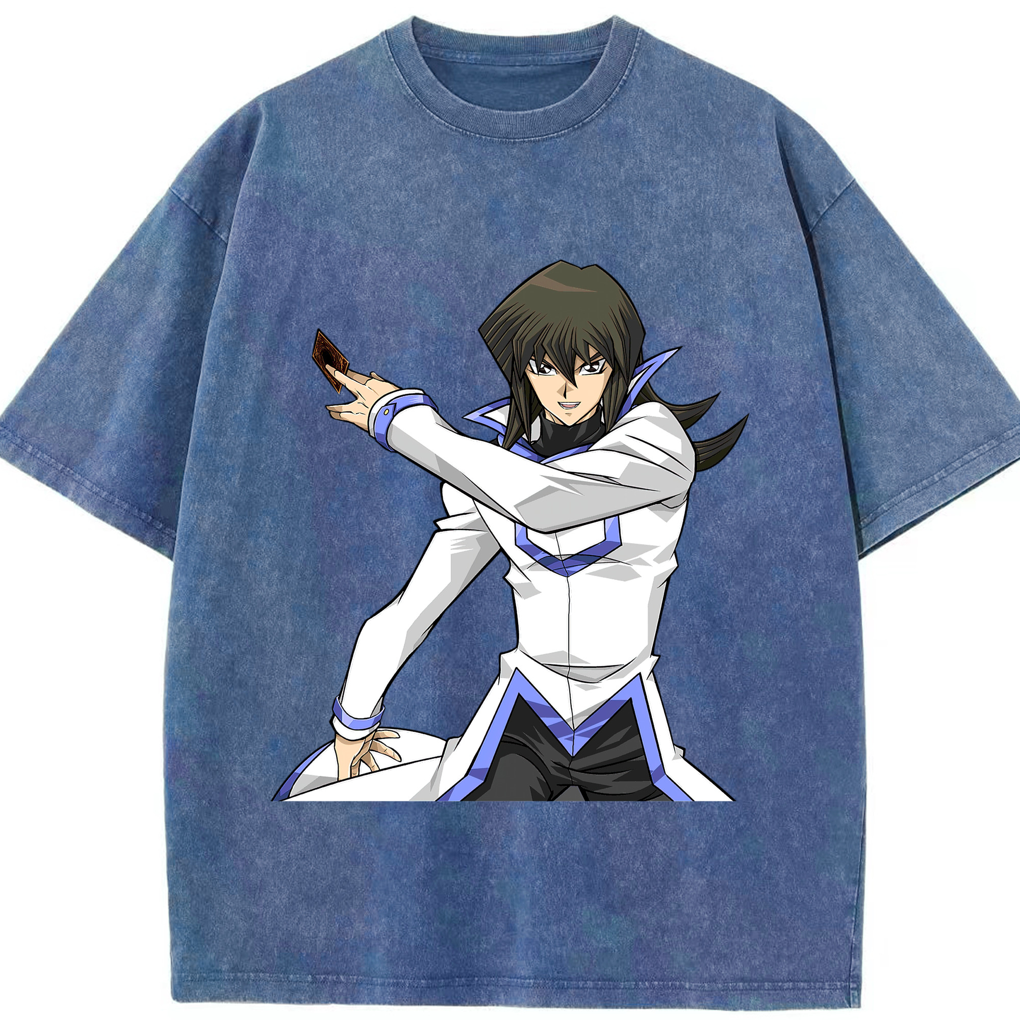 （画像用） 遊☆戯☆王 Yu-Gi-Oh! 綿100% ヴィンテージ風 半袖Tシャツ（フロントプリント）