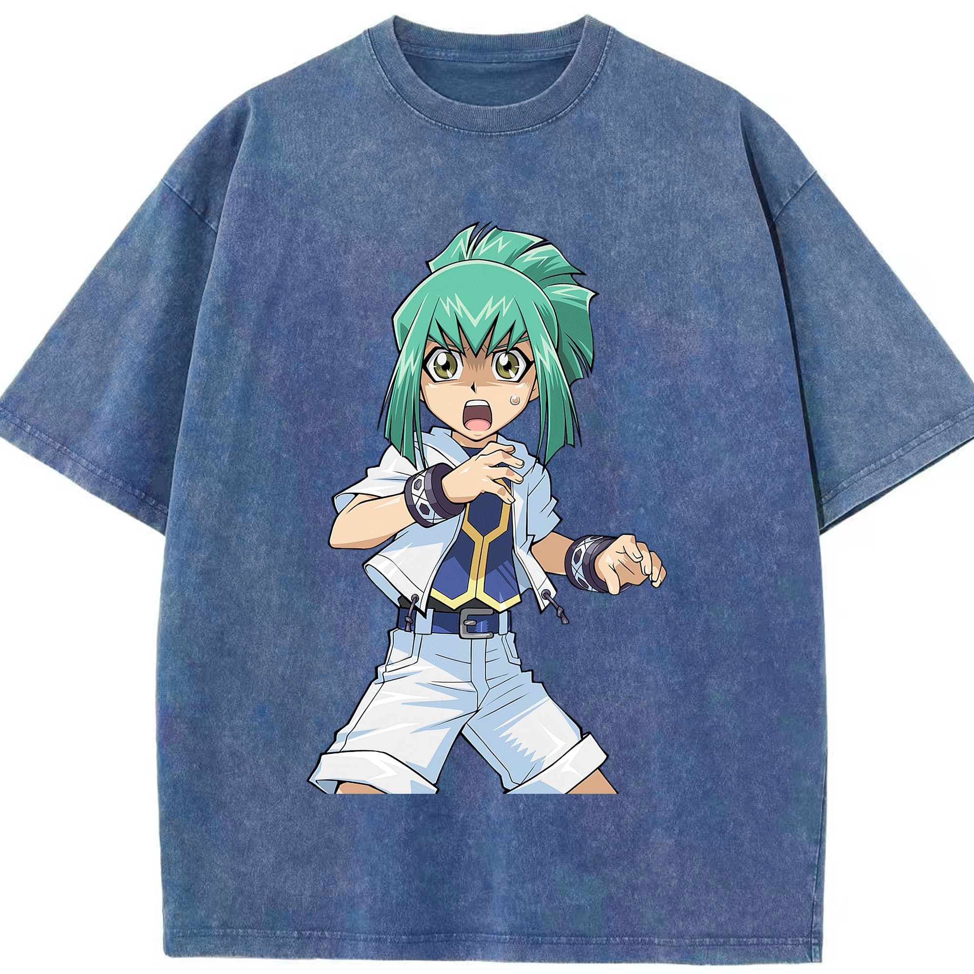 （画像用） 遊☆戯☆王 Yu-Gi-Oh! 綿100% ヴィンテージ風 半袖Tシャツ（フロントプリント）