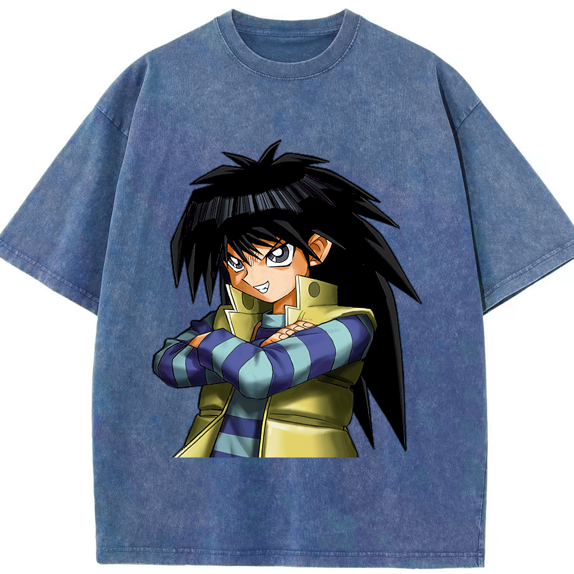 （画像用） 遊☆戯☆王 Yu-Gi-Oh! 綿100% ヴィンテージ風 半袖Tシャツ（フロントプリント）