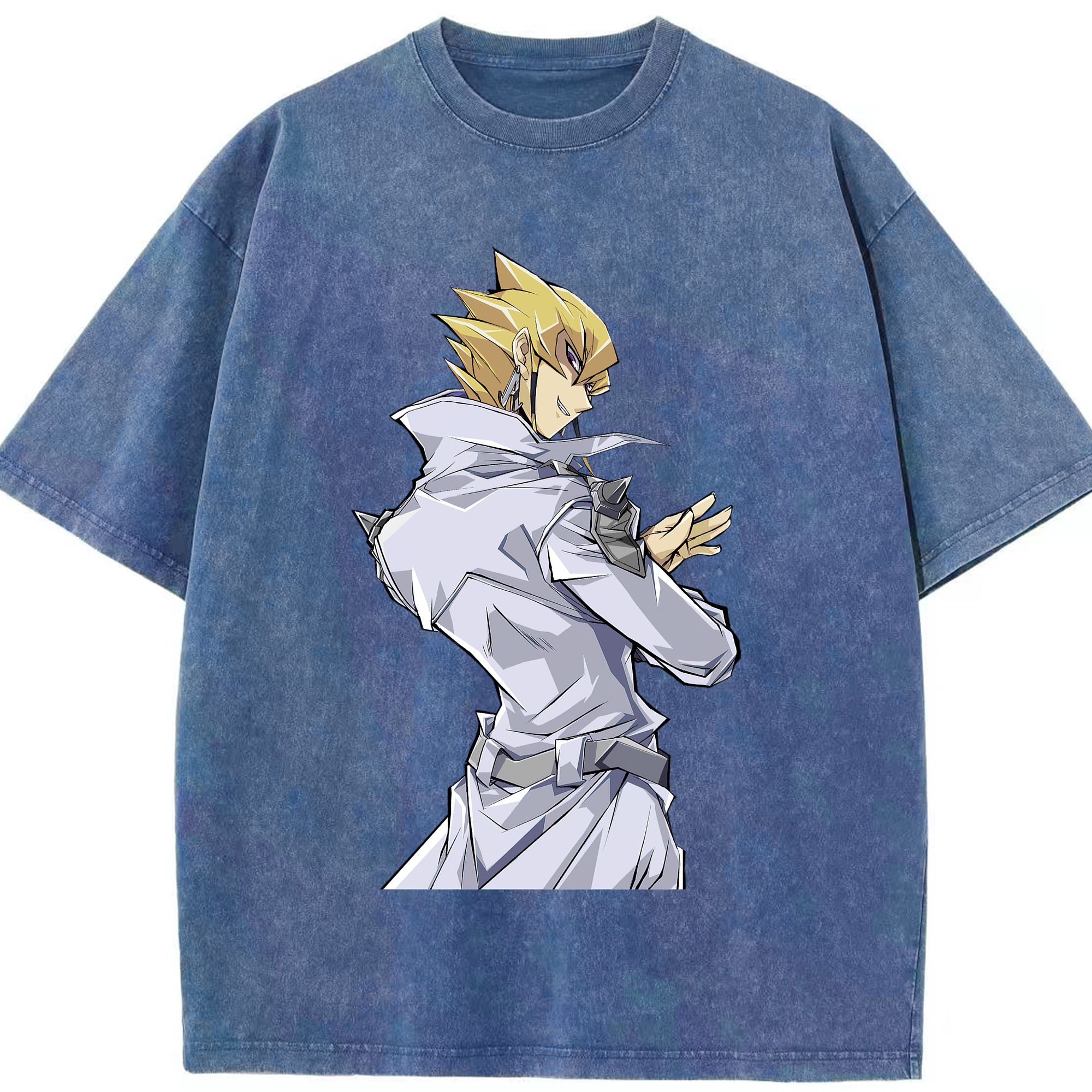（画像用） 遊☆戯☆王 Yu-Gi-Oh! 綿100% ヴィンテージ風 半袖Tシャツ（フロントプリント）