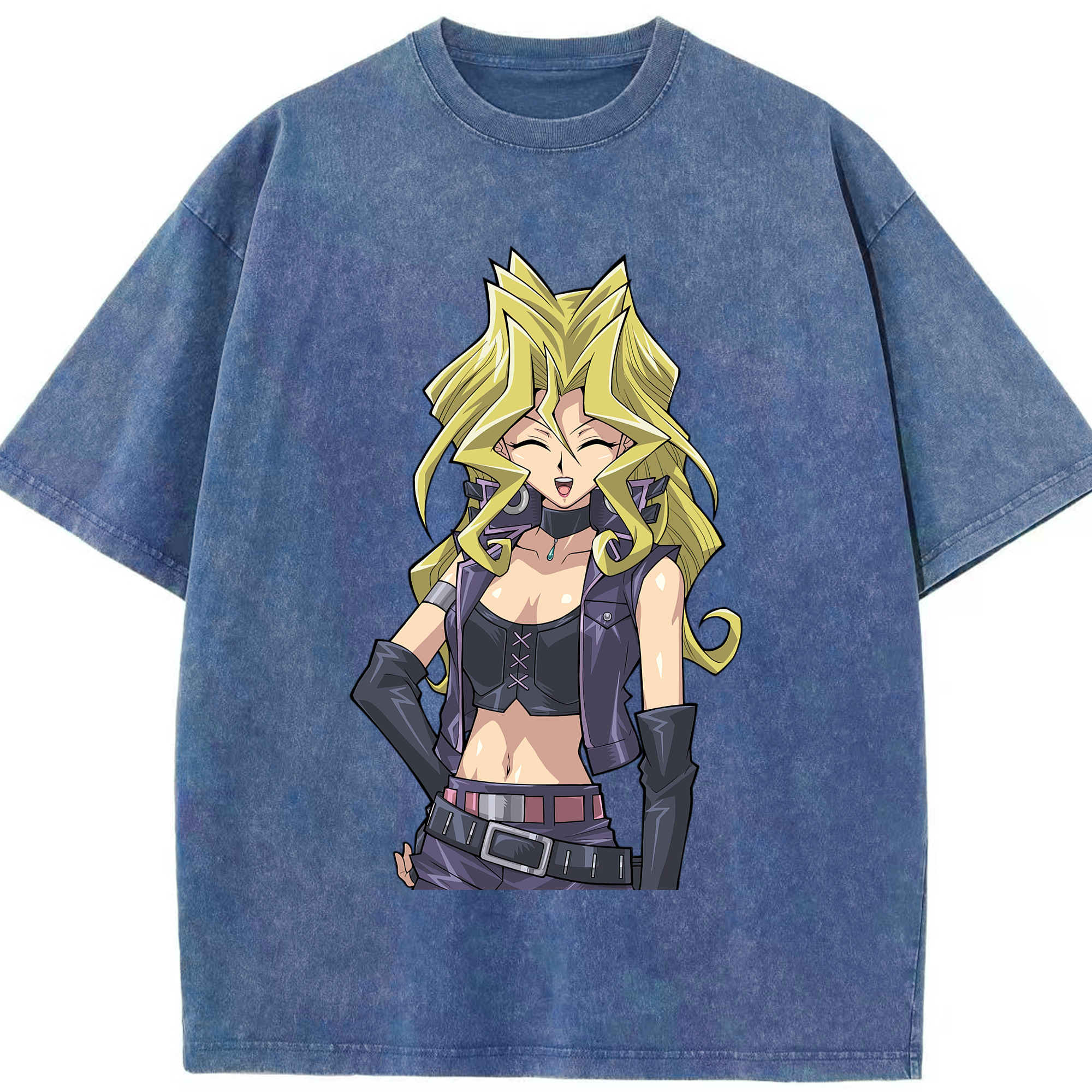 （画像用） 遊☆戯☆王 Yu-Gi-Oh! 綿100% ヴィンテージ風 半袖Tシャツ（フロントプリント）