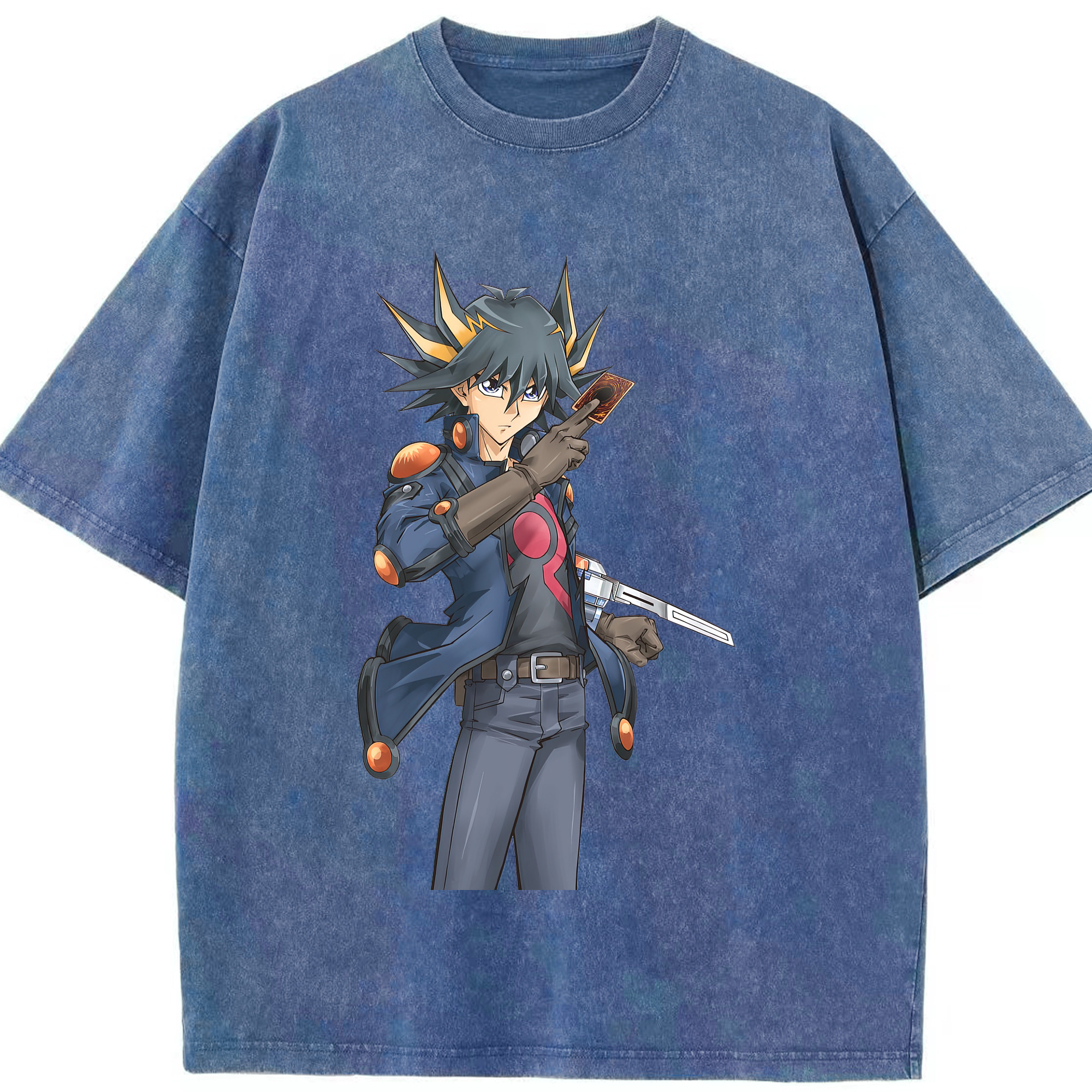 （画像用） 遊☆戯☆王 Yu-Gi-Oh! 綿100% ヴィンテージ風 半袖Tシャツ（フロントプリント）