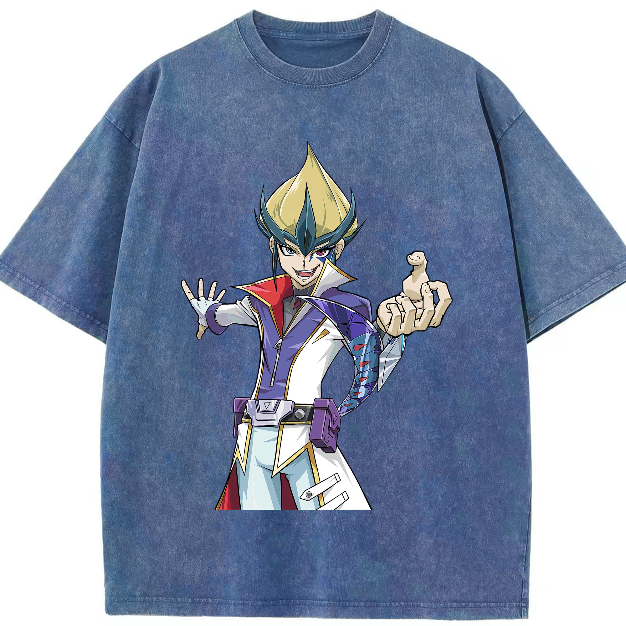 （画像用） 遊☆戯☆王 Yu-Gi-Oh! 綿100% ヴィンテージ風 半袖Tシャツ（フロントプリント）
