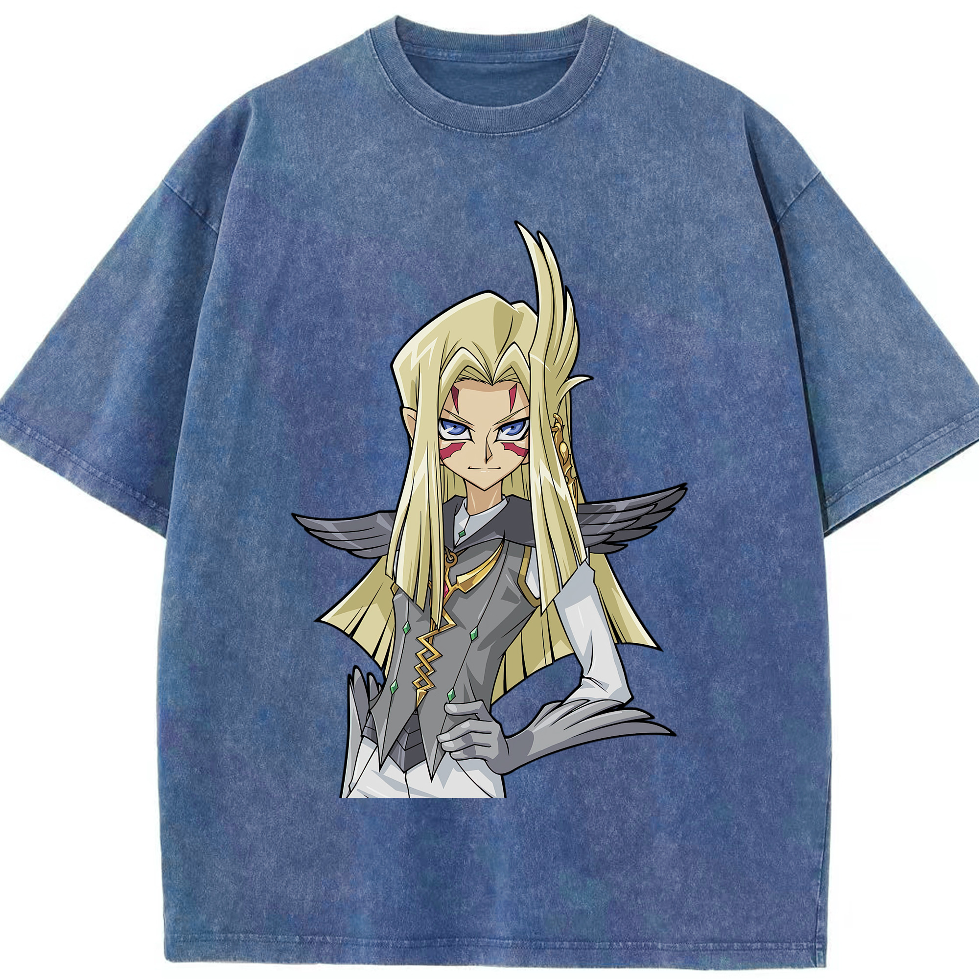 （画像用） 遊☆戯☆王 Yu-Gi-Oh! 綿100% ヴィンテージ風 半袖Tシャツ（フロントプリント）