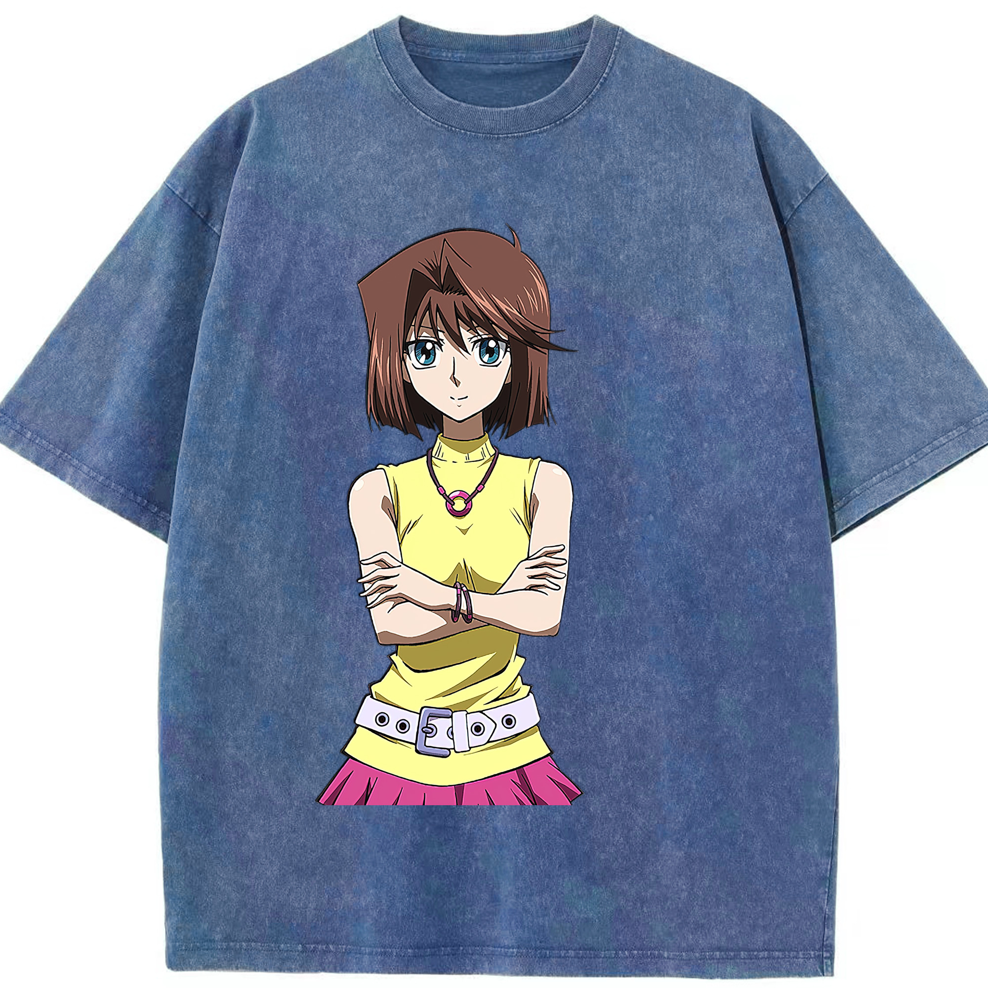 （画像用） 遊☆戯☆王 Yu-Gi-Oh! 綿100% ヴィンテージ風 半袖Tシャツ（フロントプリント）