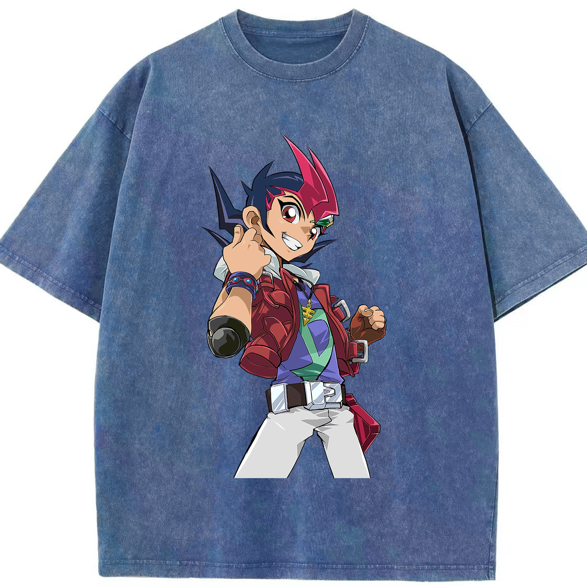 （画像用） 遊☆戯☆王 Yu-Gi-Oh! 綿100% ヴィンテージ風 半袖Tシャツ（フロントプリント）