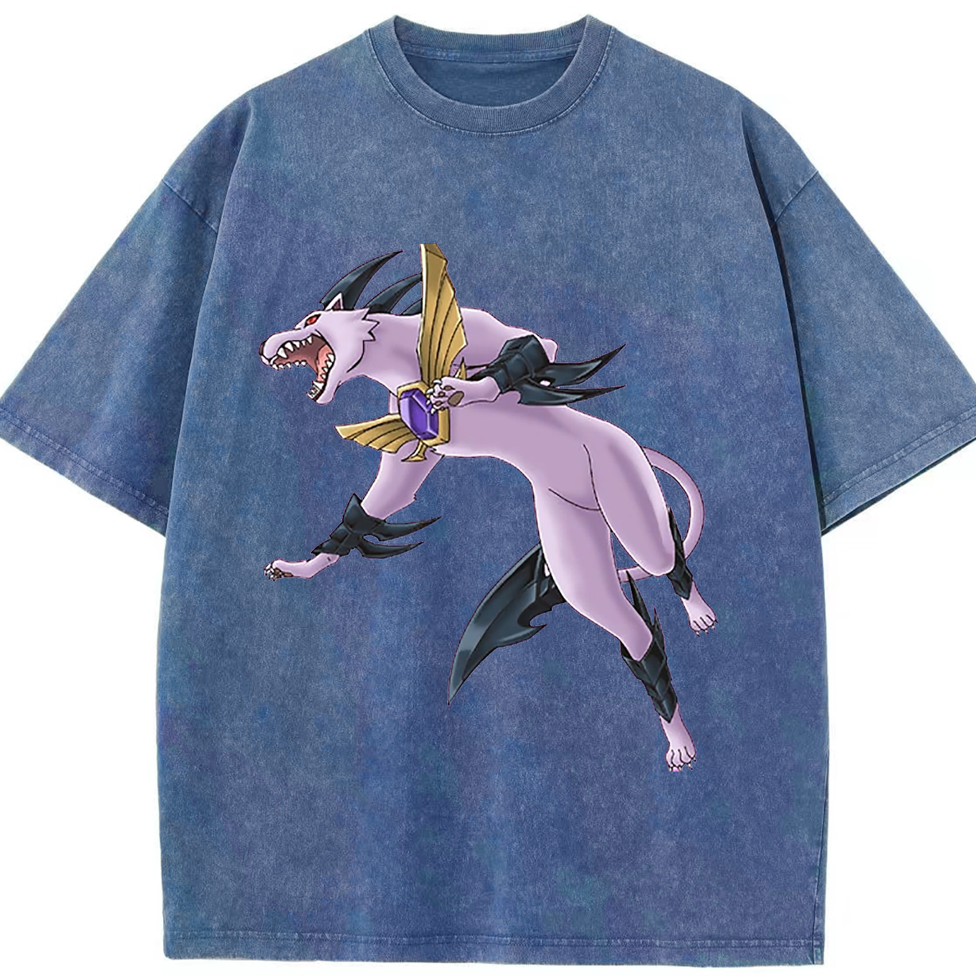 （画像用） 遊☆戯☆王 Yu-Gi-Oh! 綿100% ヴィンテージ風 半袖Tシャツ（フロントプリント）