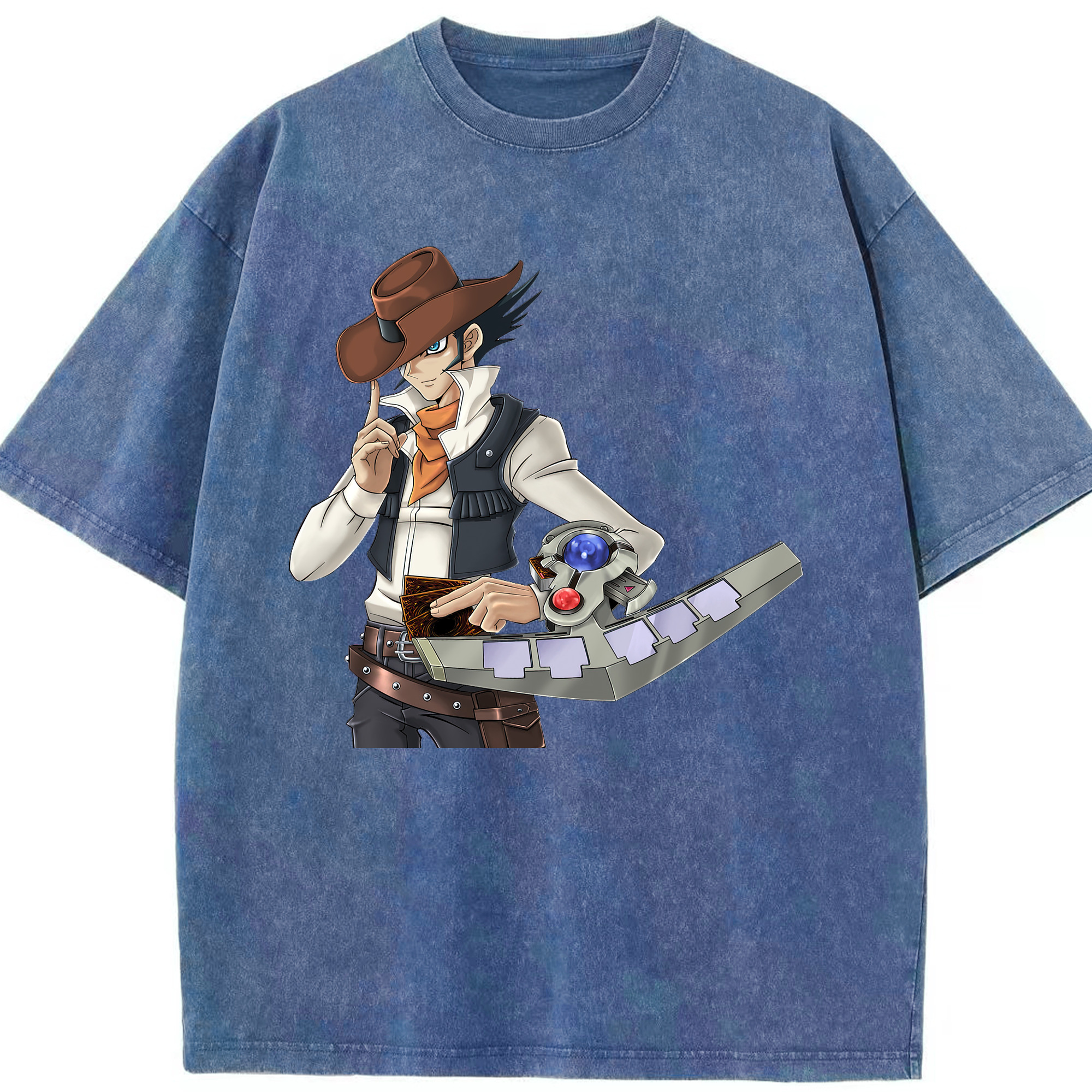 （画像用） 遊☆戯☆王 Yu-Gi-Oh! 綿100% ヴィンテージ風 半袖Tシャツ（フロントプリント）