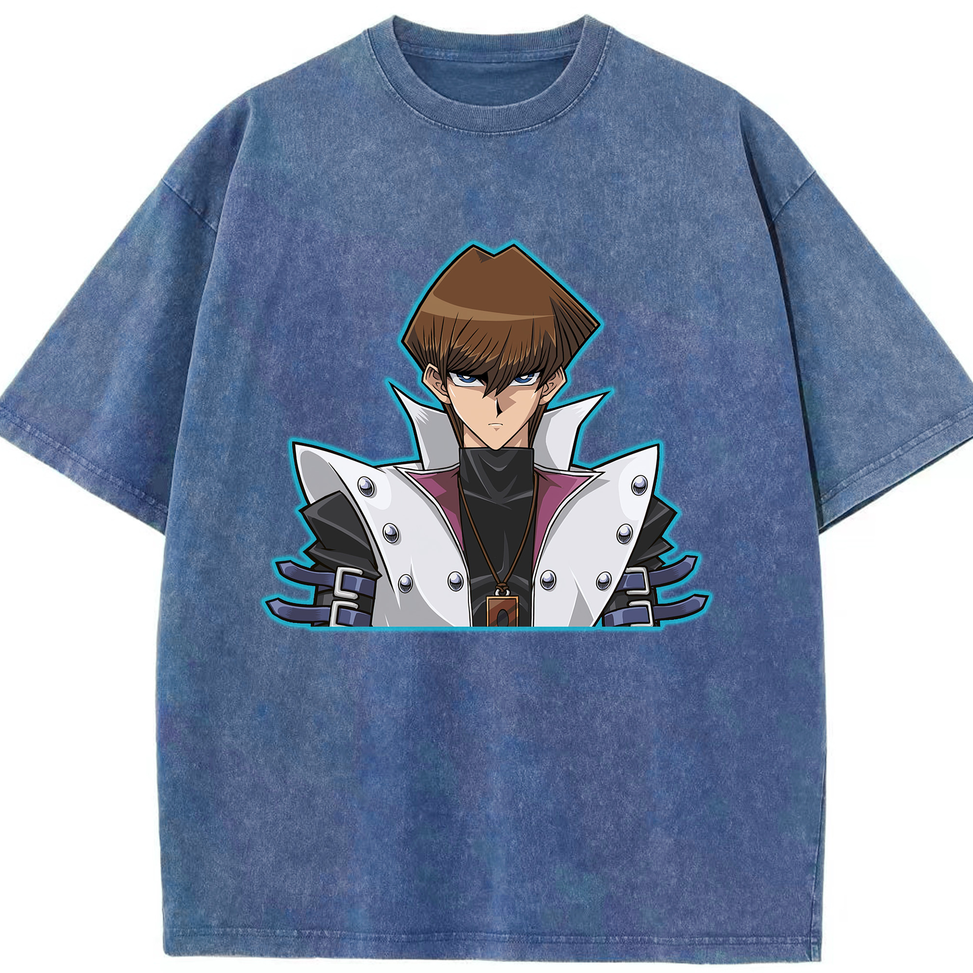 （画像用） 遊☆戯☆王 Yu-Gi-Oh! 綿100% ヴィンテージ風 半袖Tシャツ（フロントプリント）