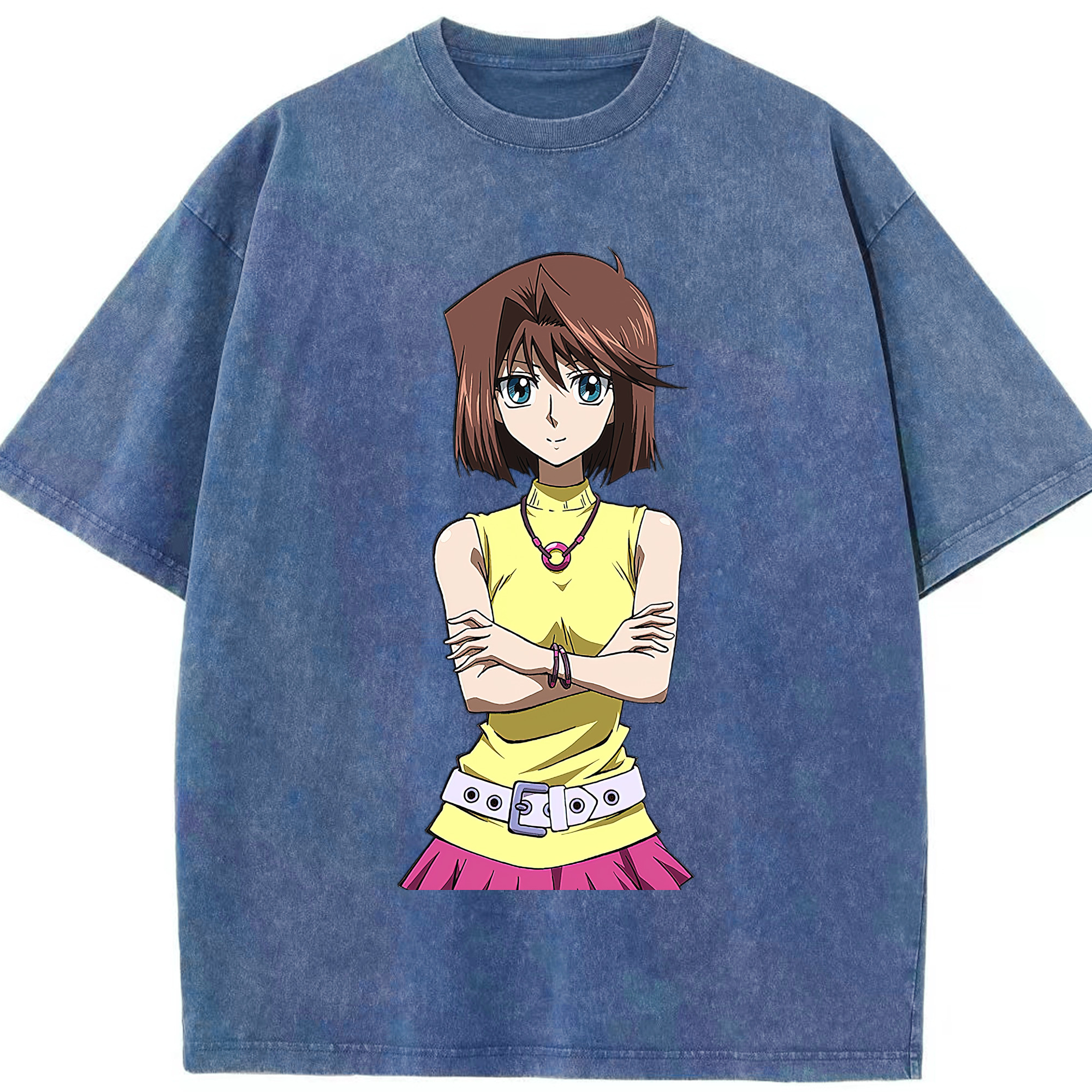 （画像用） 遊☆戯☆王 Yu-Gi-Oh! 綿100% ヴィンテージ風 半袖Tシャツ（フロントプリント）