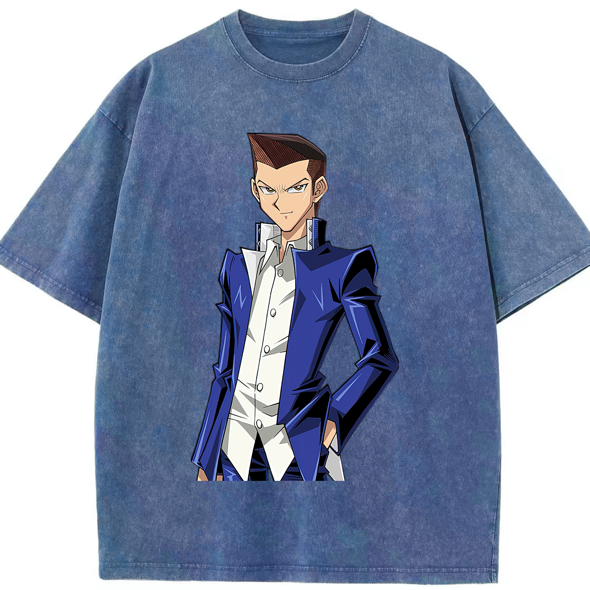 （画像用） 遊☆戯☆王 Yu-Gi-Oh! 綿100% ヴィンテージ風 半袖Tシャツ（フロントプリント）