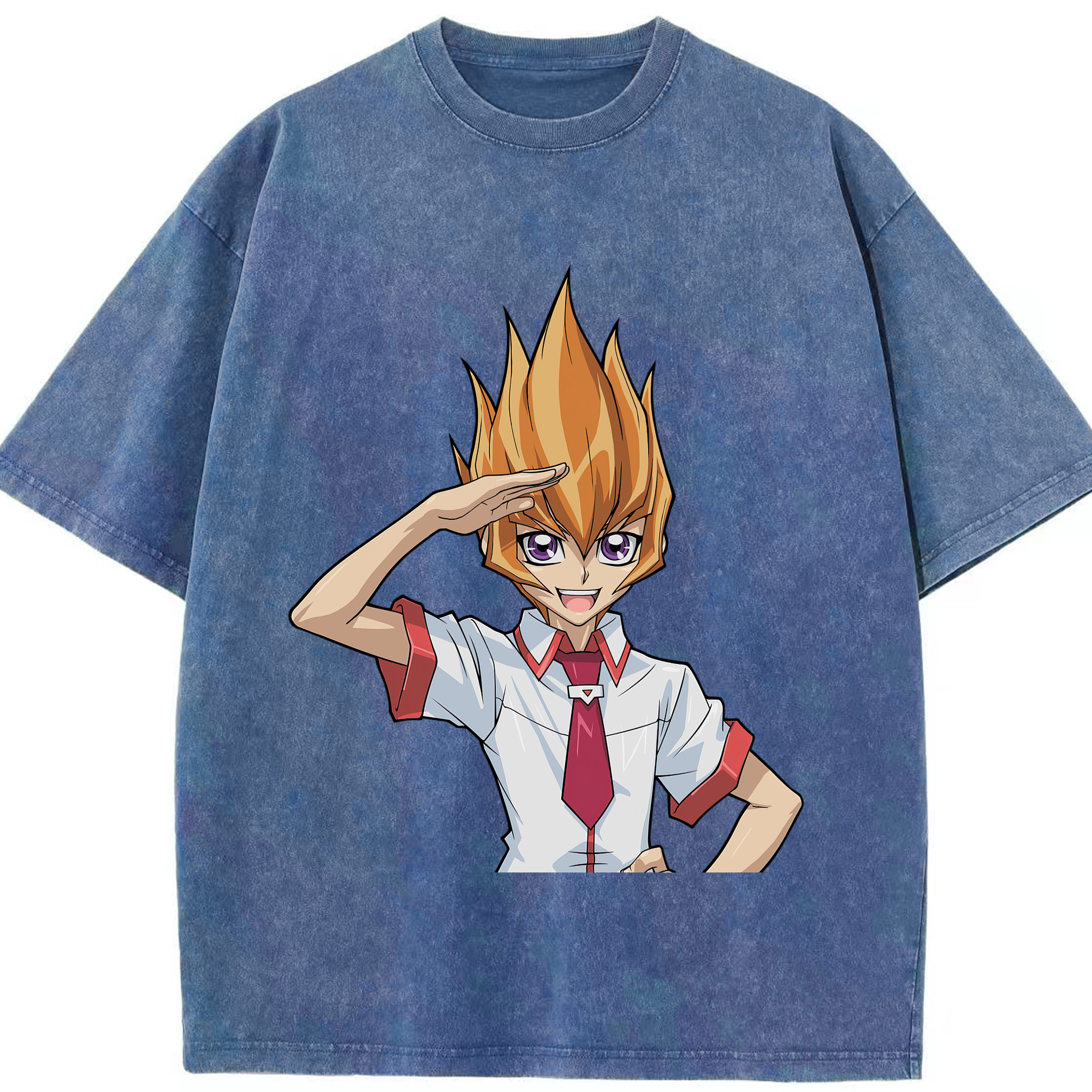 （画像用） 遊☆戯☆王 Yu-Gi-Oh! 綿100% ヴィンテージ風 半袖Tシャツ（フロントプリント）