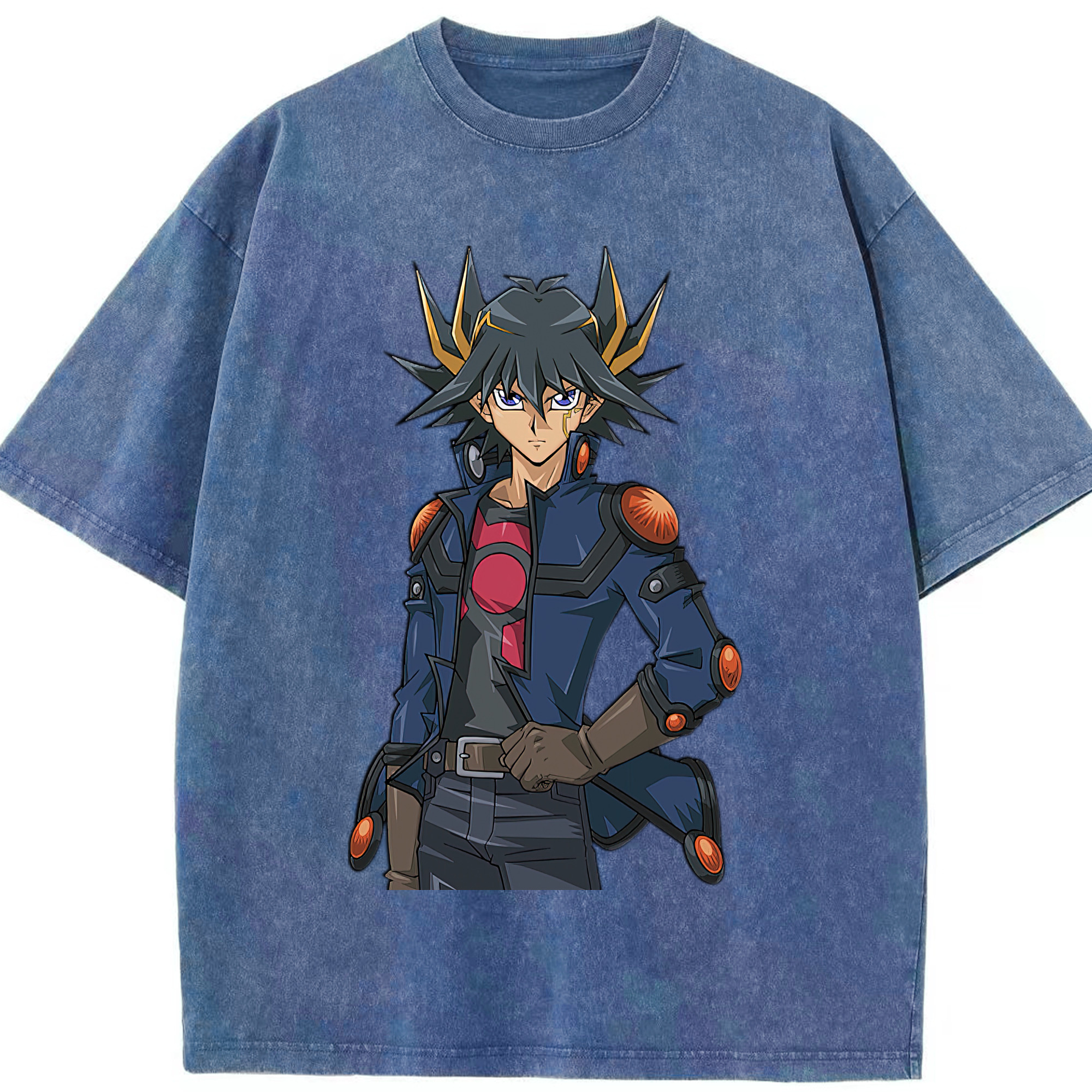 （画像用） 遊☆戯☆王 Yu-Gi-Oh! 綿100% ヴィンテージ風 半袖Tシャツ（フロントプリント）