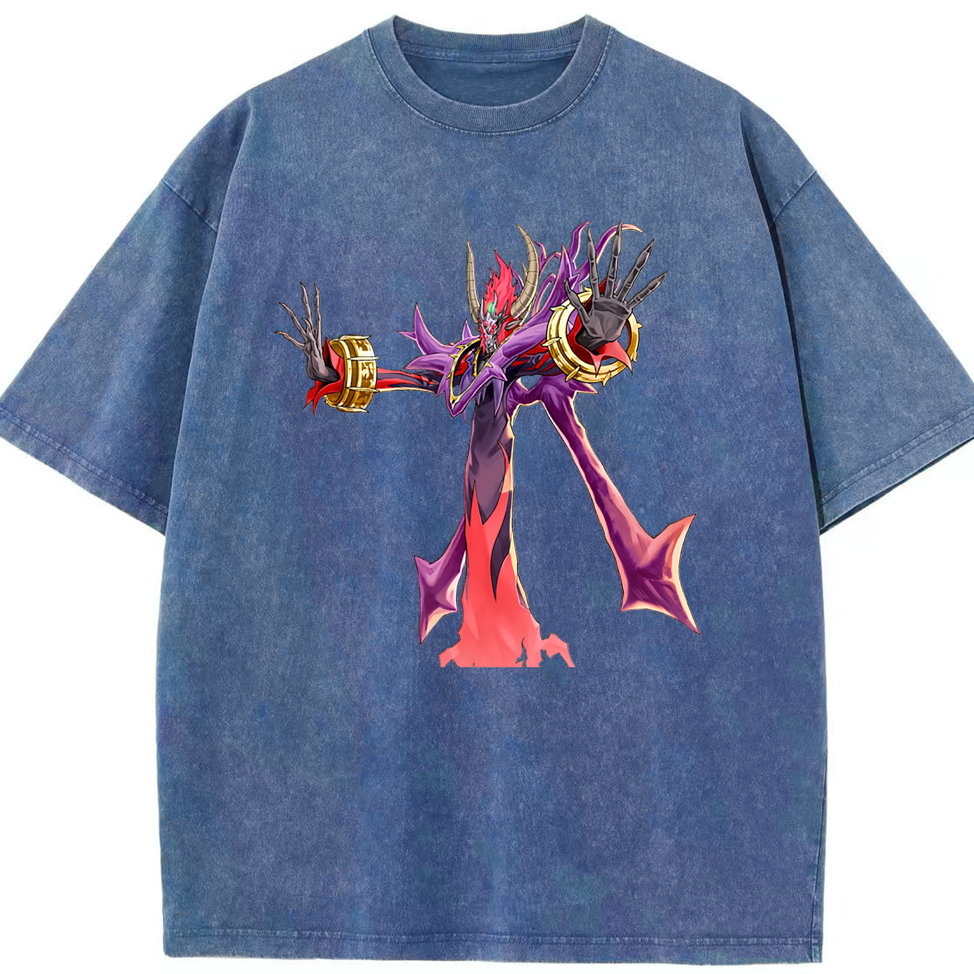 （画像用） 遊☆戯☆王 Yu-Gi-Oh! 綿100% ヴィンテージ風 半袖Tシャツ（フロントプリント）