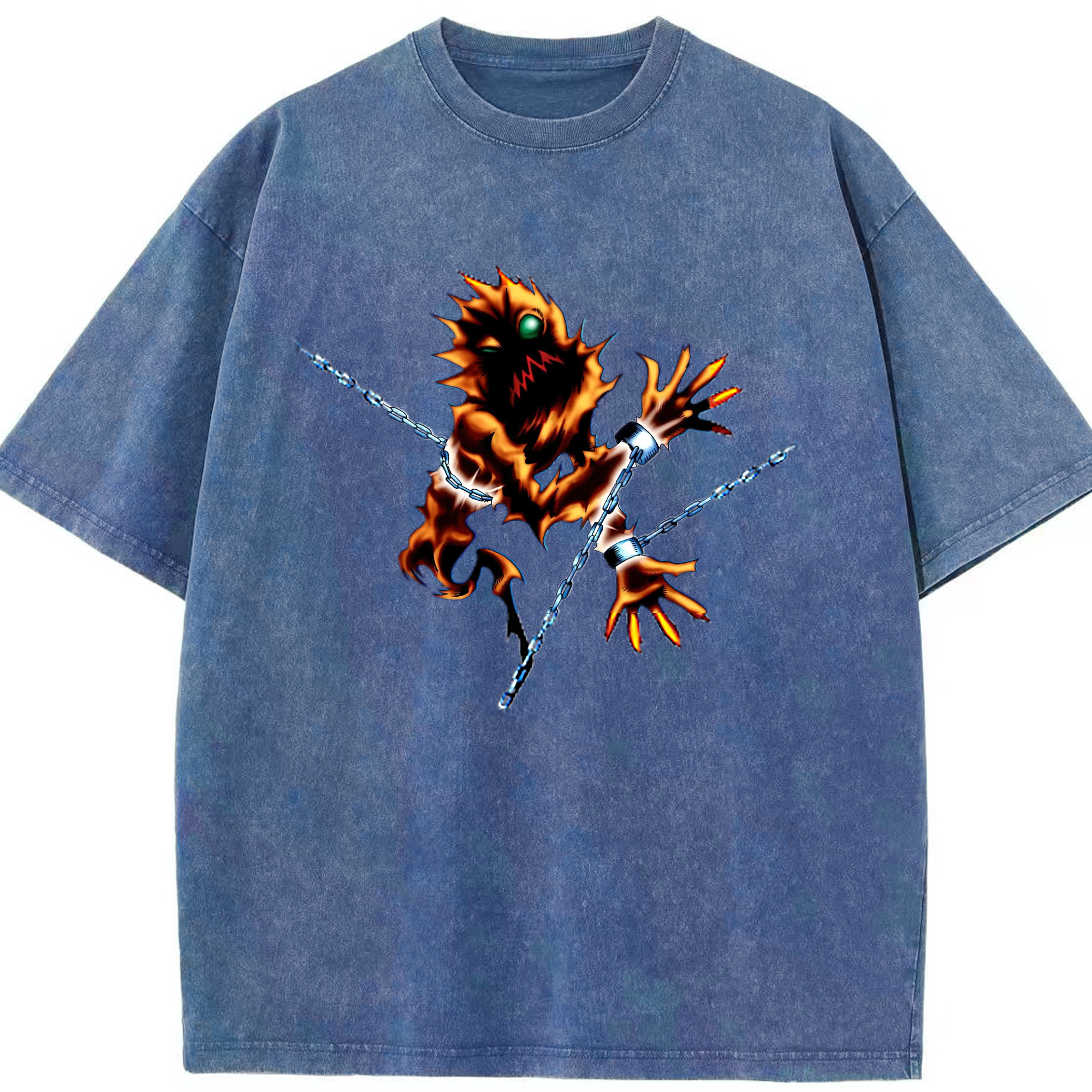 （画像用） 遊☆戯☆王 Yu-Gi-Oh! 綿100% ヴィンテージ風 半袖Tシャツ（フロントプリント）