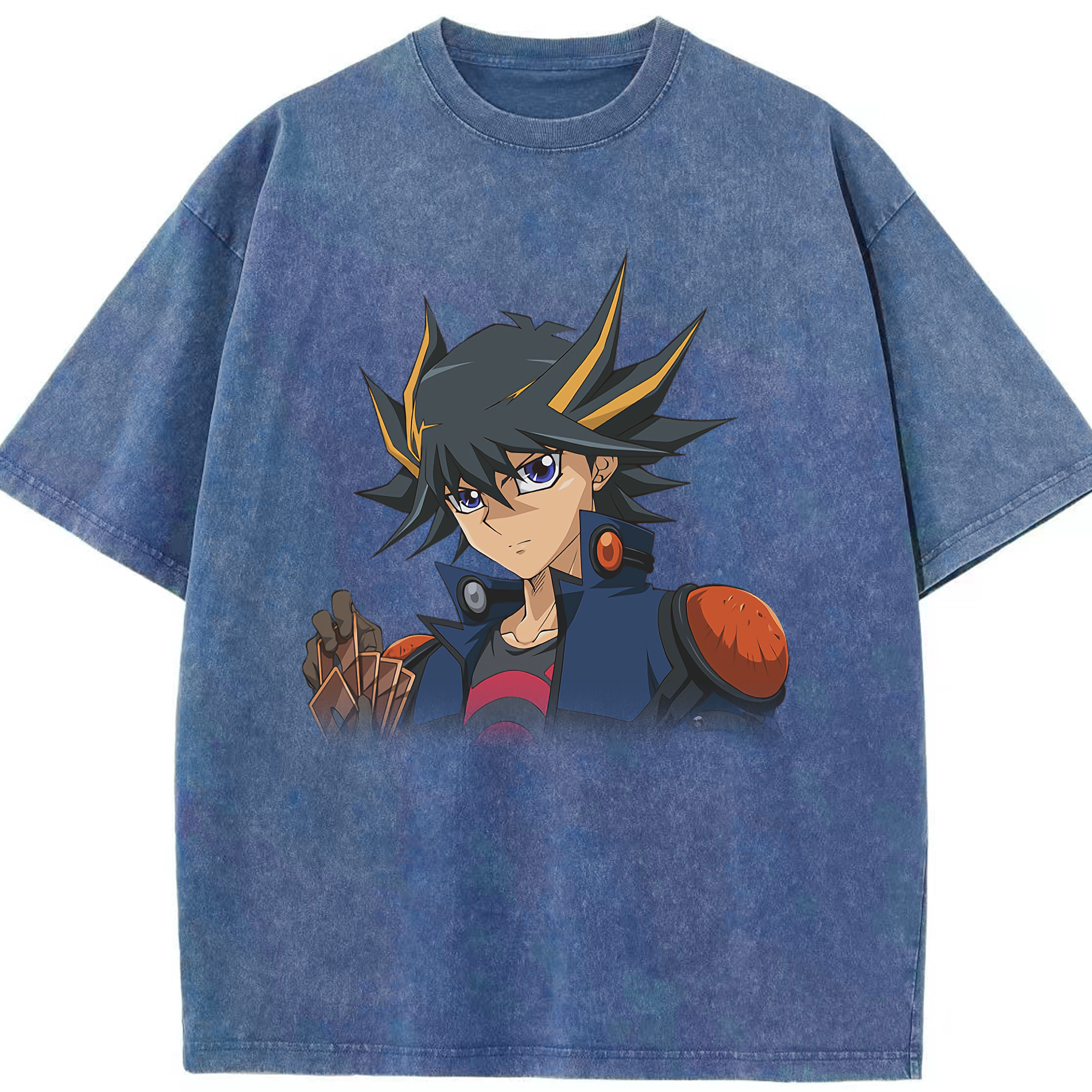 （画像用） 遊☆戯☆王 Yu-Gi-Oh! 綿100% ヴィンテージ風 半袖Tシャツ（フロントプリント）
