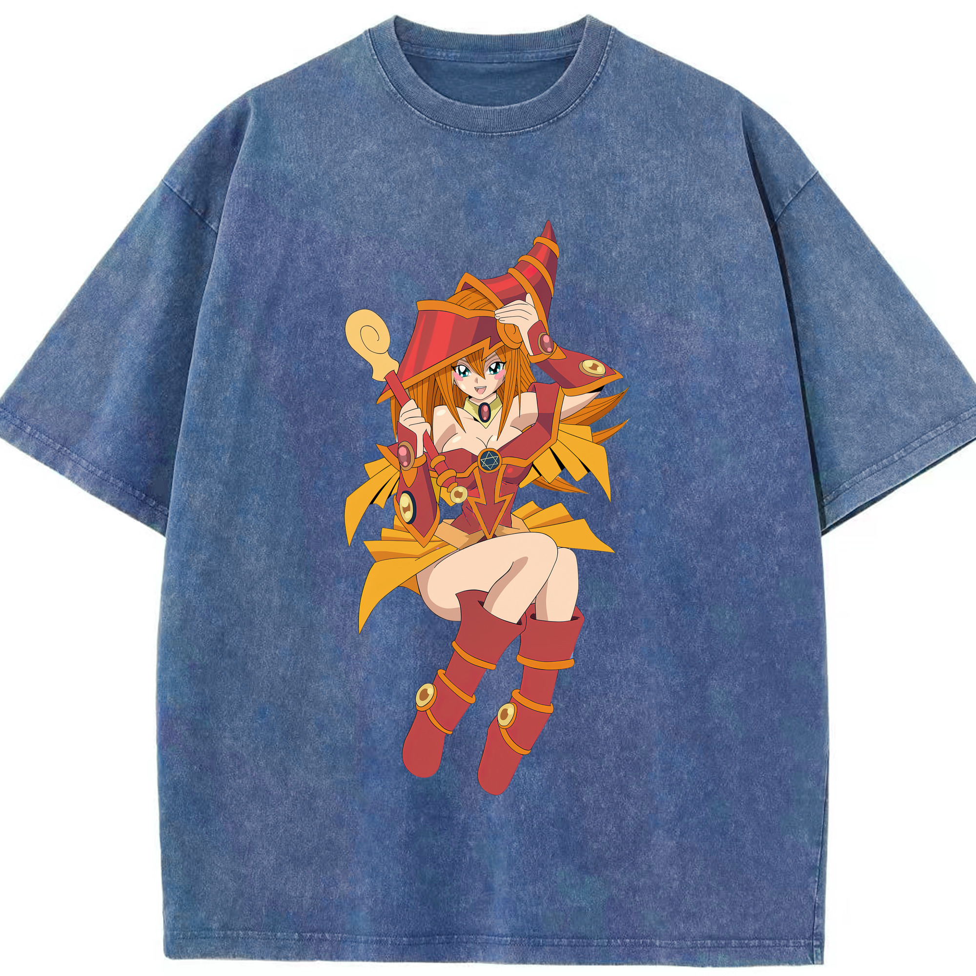 （画像用） 遊☆戯☆王 Yu-Gi-Oh! 綿100% ヴィンテージ風 半袖Tシャツ（フロントプリント）
