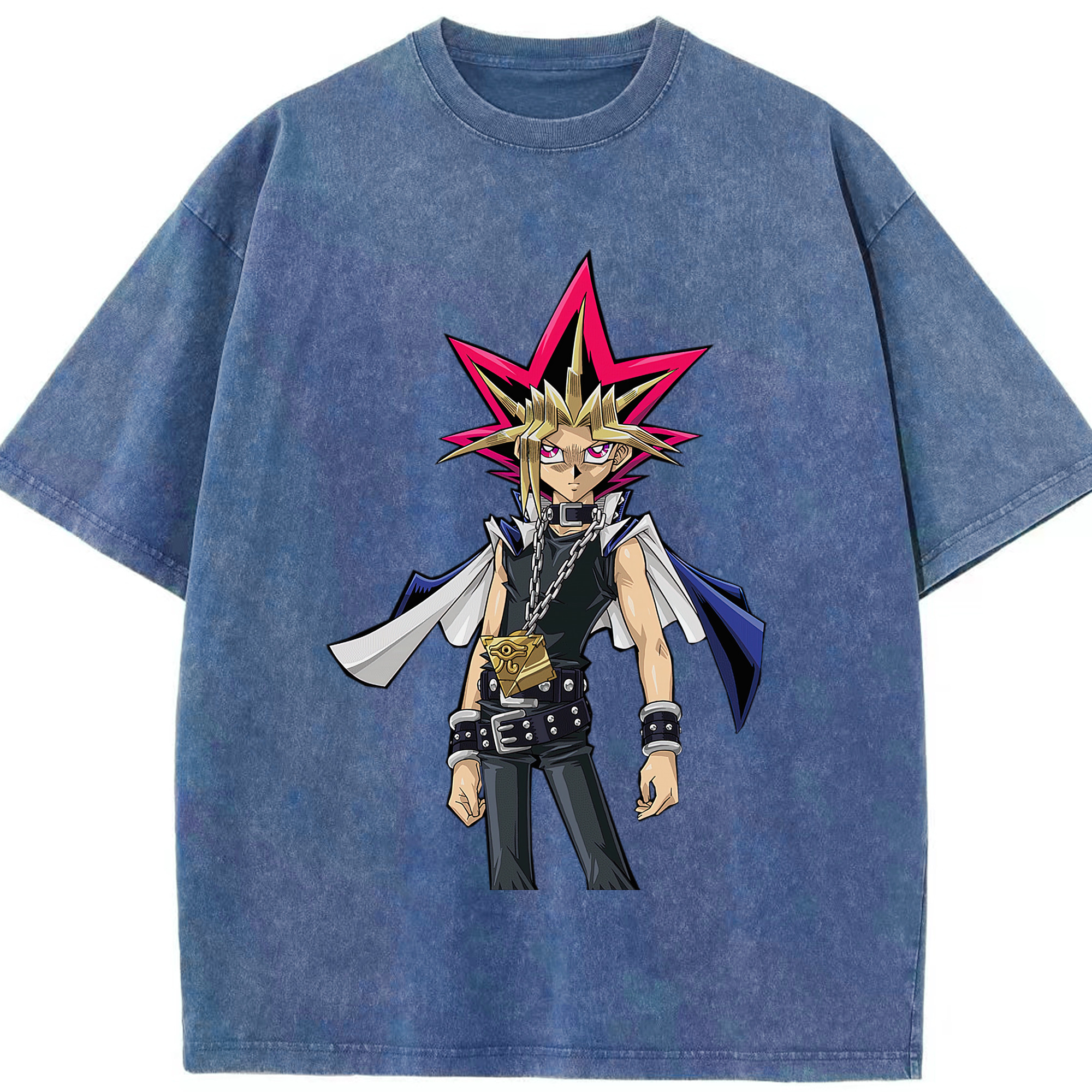 （画像用） 遊☆戯☆王 Yu-Gi-Oh! 綿100% ヴィンテージ風 半袖Tシャツ（フロントプリント）
