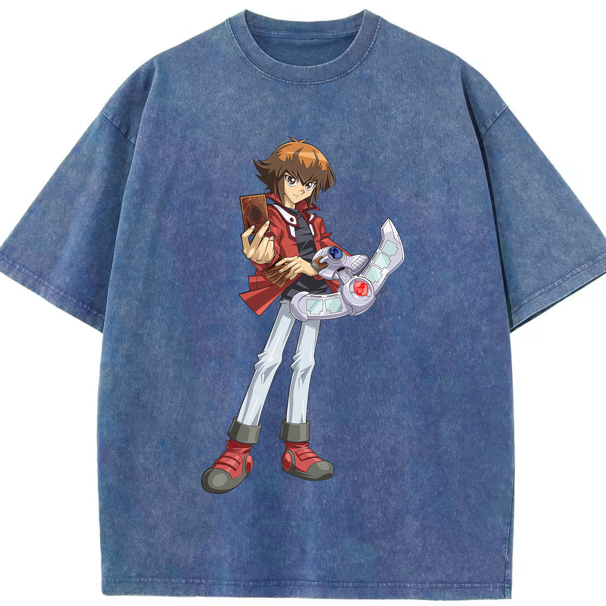 （画像用） 遊☆戯☆王 Yu-Gi-Oh! 綿100% ヴィンテージ風 半袖Tシャツ（フロントプリント）