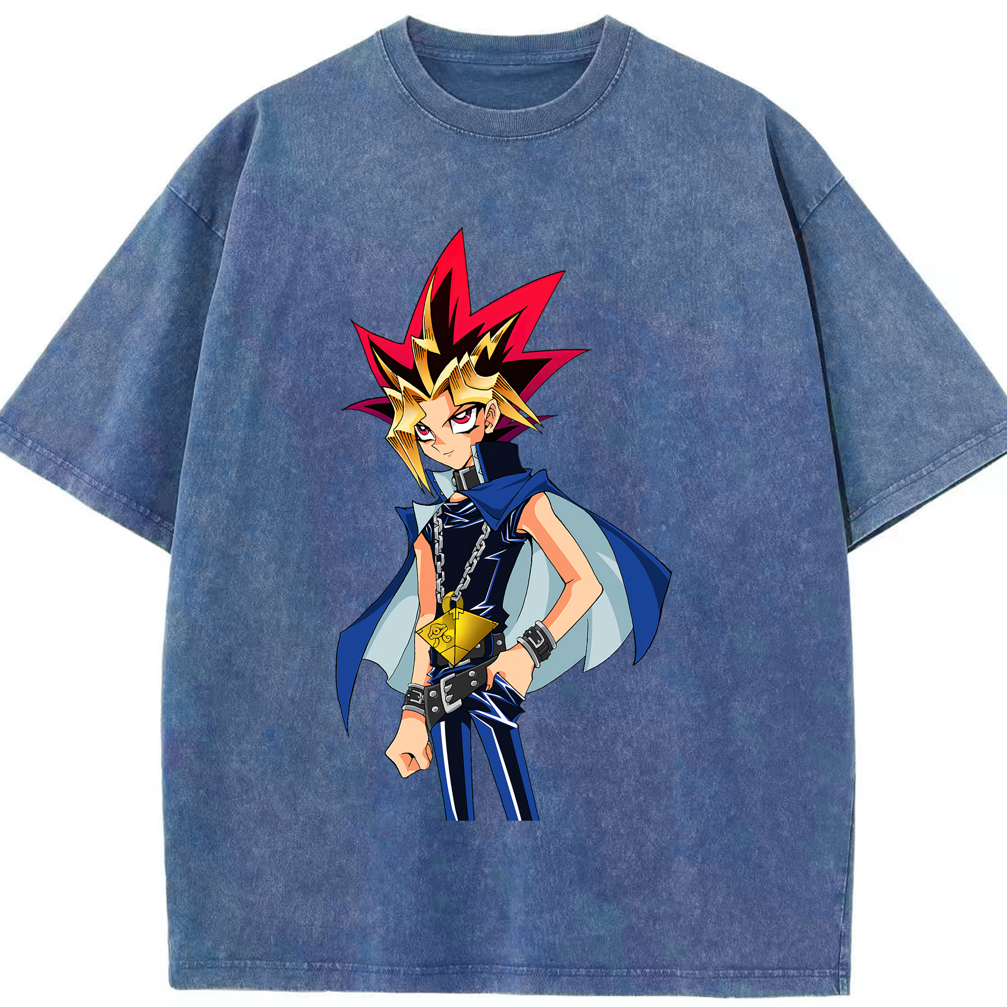（画像用） 遊☆戯☆王 Yu-Gi-Oh! 綿100% ヴィンテージ風 半袖Tシャツ（フロントプリント）