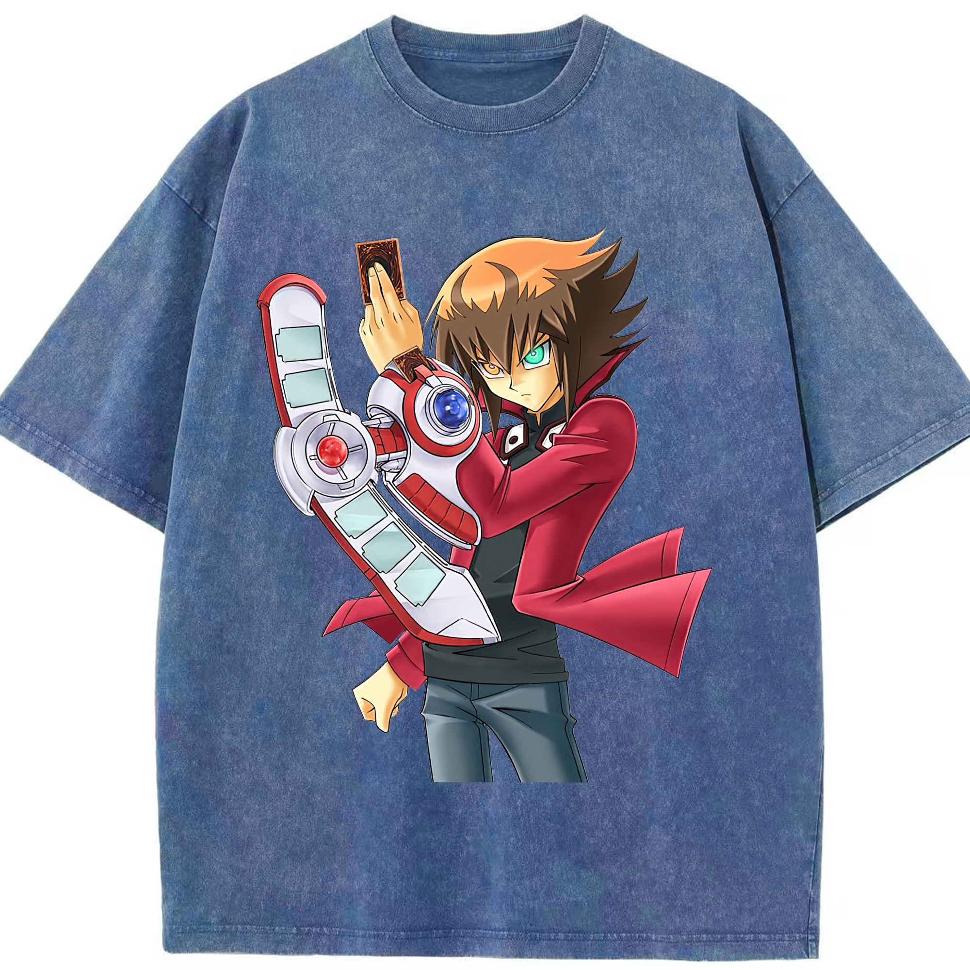 （画像用） 遊☆戯☆王 Yu-Gi-Oh! 綿100% ヴィンテージ風 半袖Tシャツ（フロントプリント）