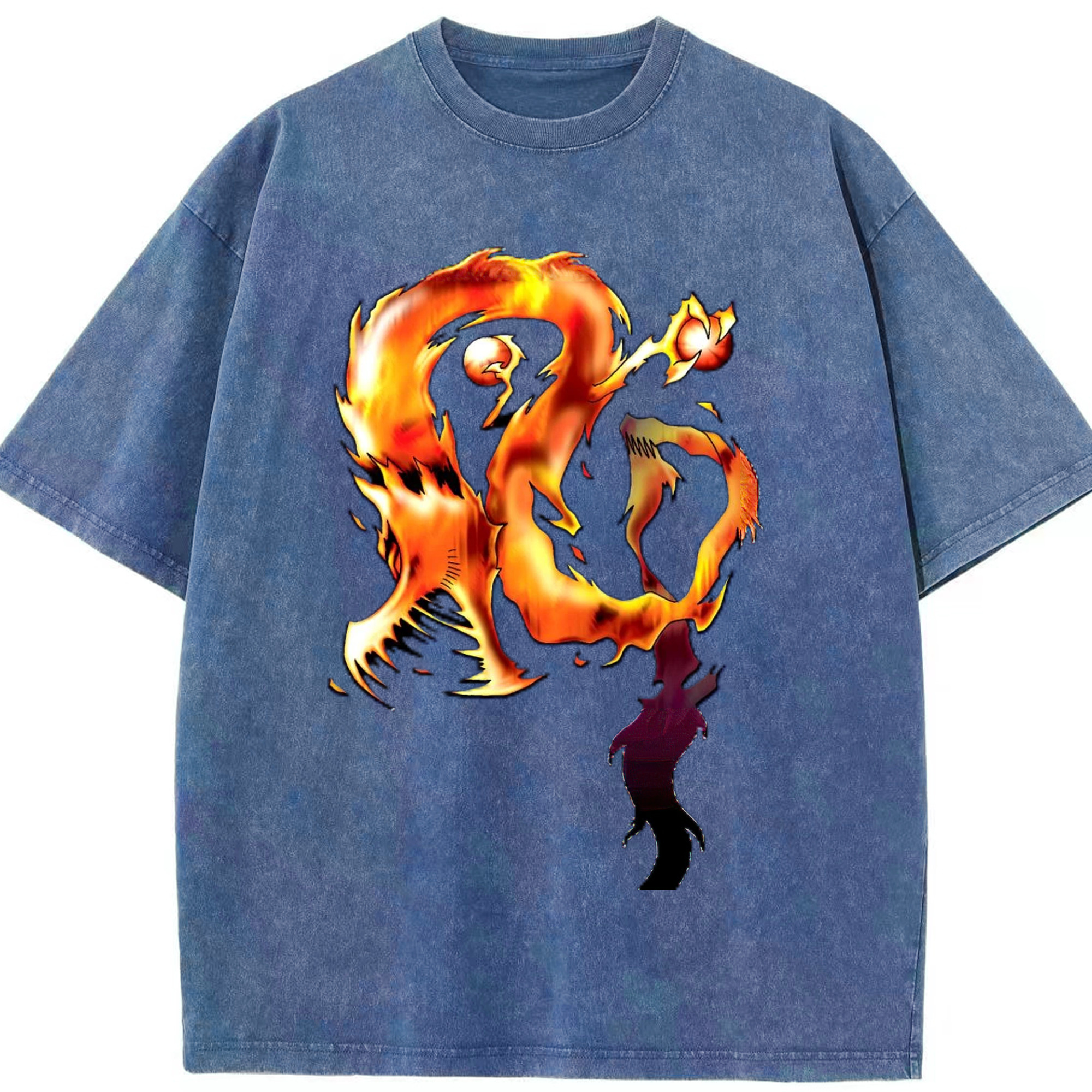 （画像用） 遊☆戯☆王 Yu-Gi-Oh! 綿100% ヴィンテージ風 半袖Tシャツ（フロントプリント）