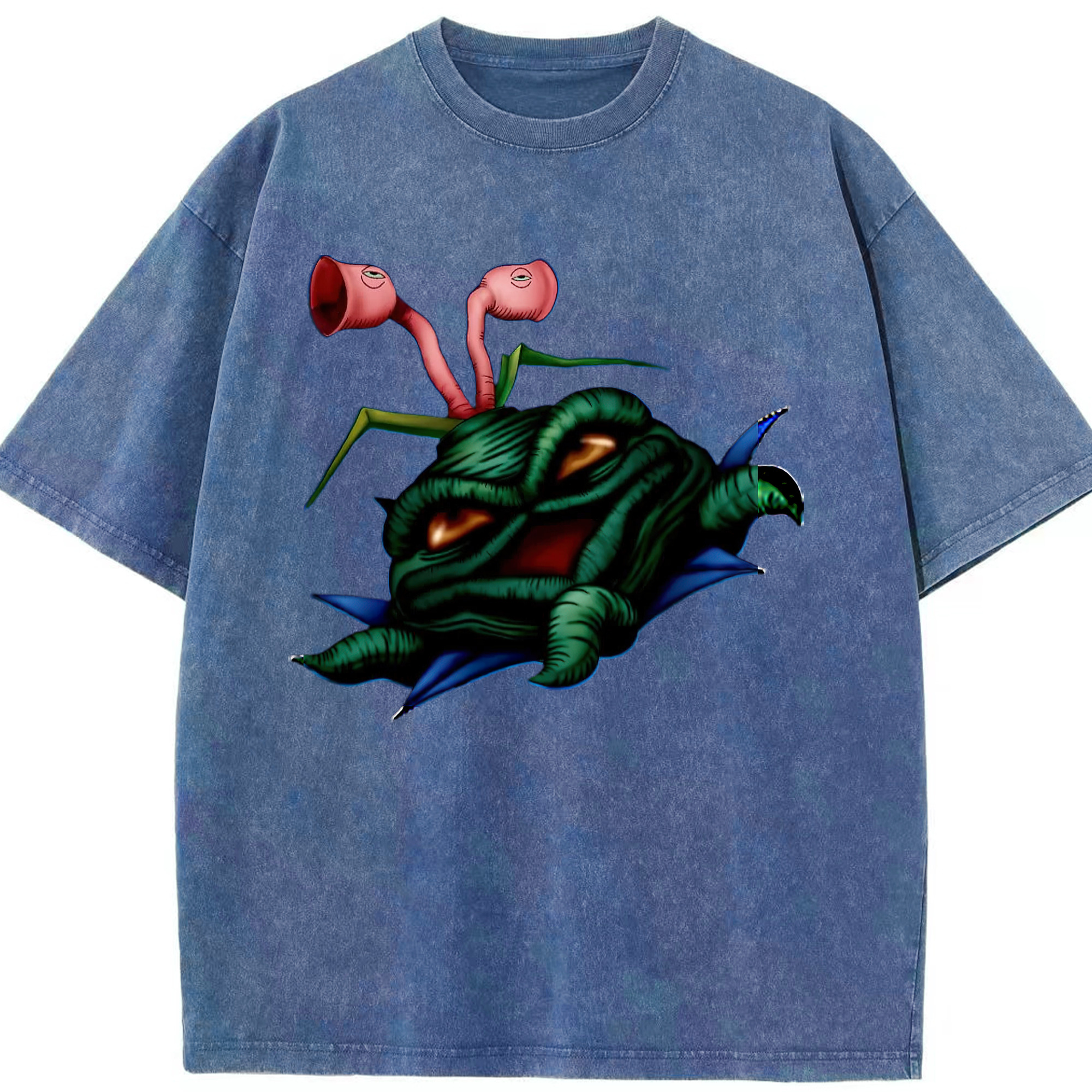 （画像用） 遊☆戯☆王 Yu-Gi-Oh! 綿100% ヴィンテージ風 半袖Tシャツ（フロントプリント）