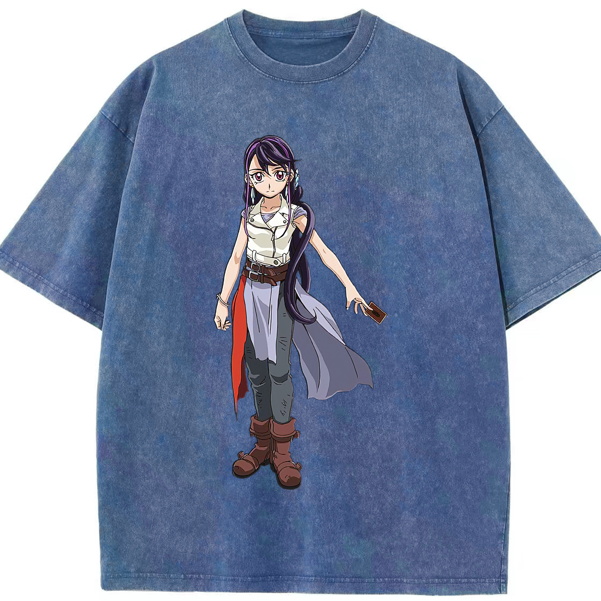 （画像用） 遊☆戯☆王 Yu-Gi-Oh! 綿100% ヴィンテージ風 半袖Tシャツ（フロントプリント）