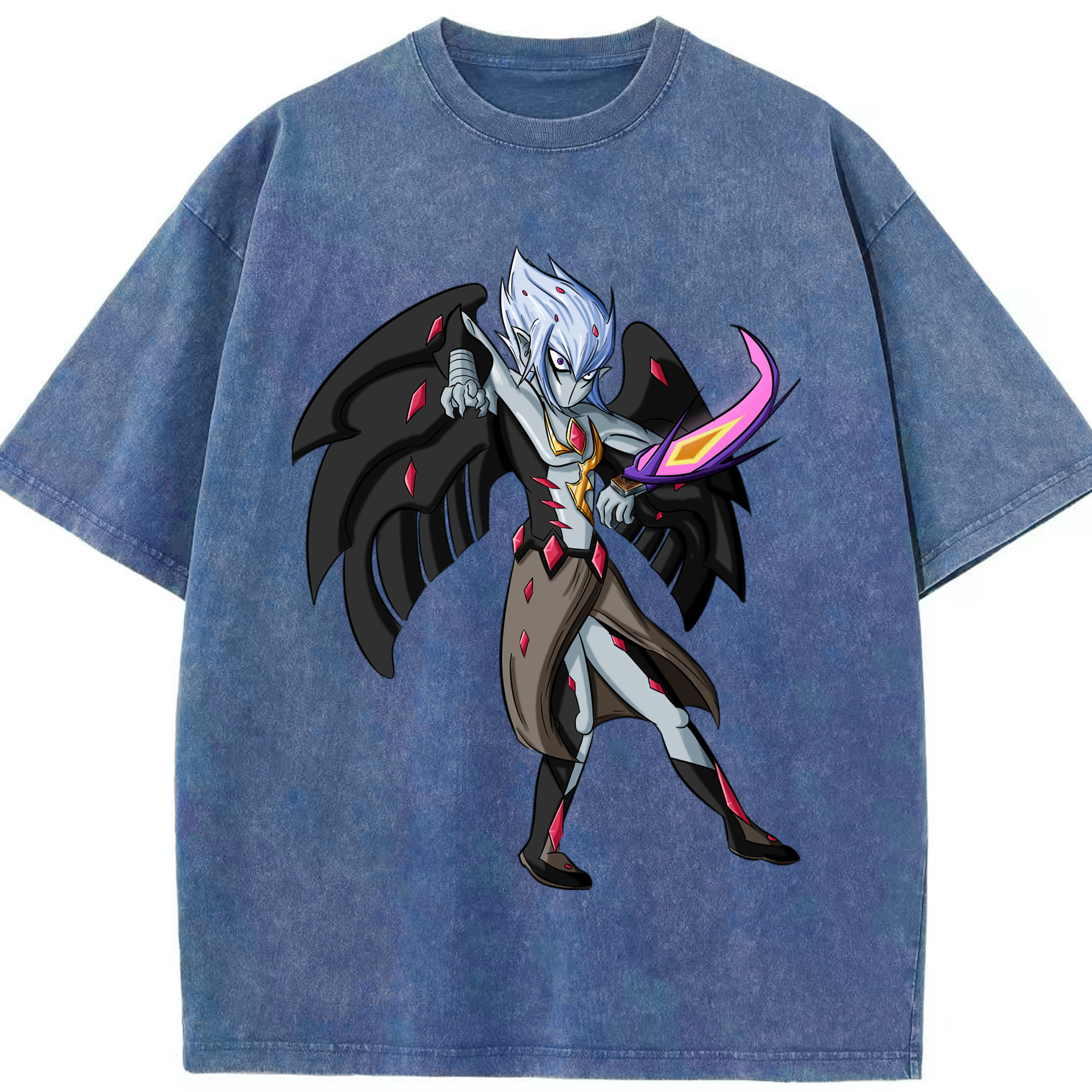 （画像用） 遊☆戯☆王 Yu-Gi-Oh! 綿100% ヴィンテージ風 半袖Tシャツ（フロントプリント）